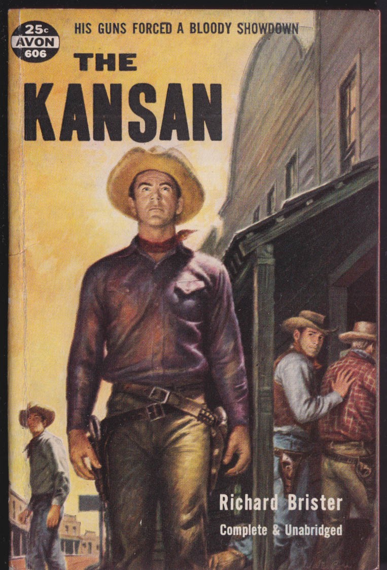Richard Brister: The Kansan: Avon #606 paperback 1954
