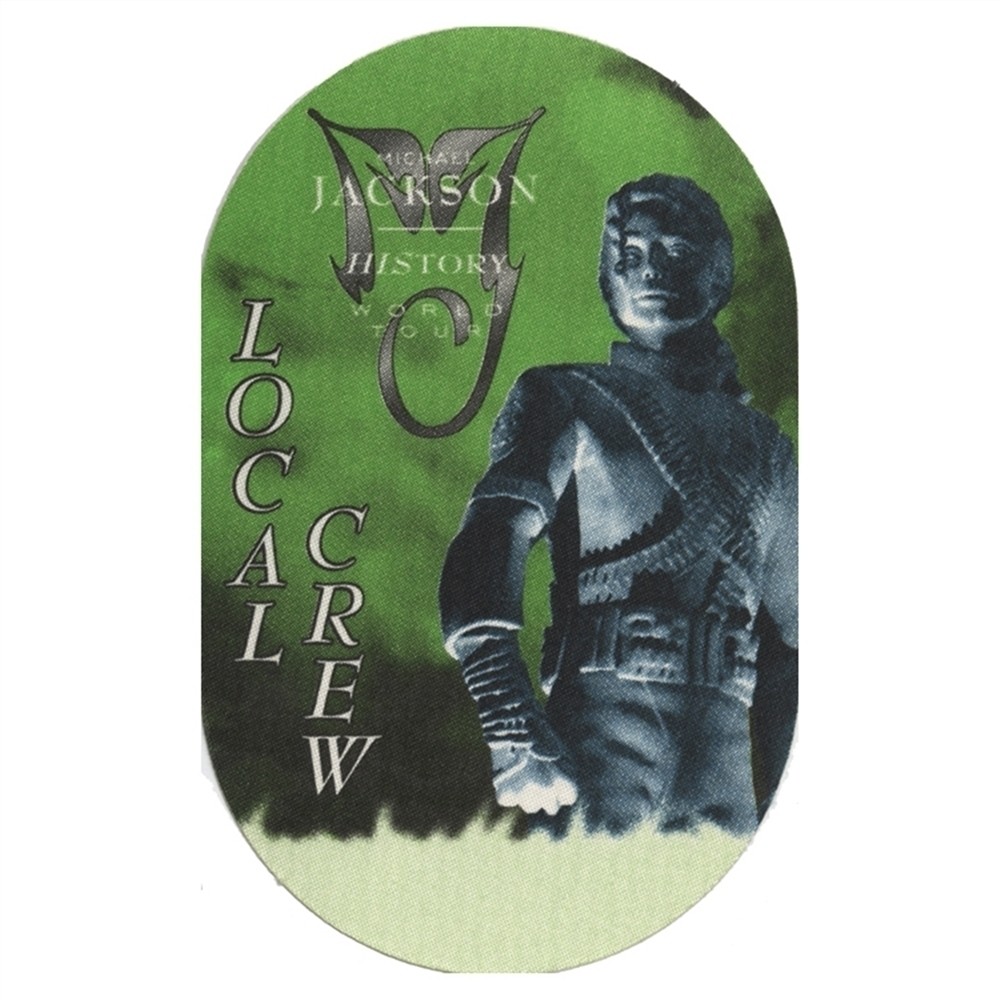 Michael Jackson 1997 HIStory concert tour Working Crew Backstage Pass