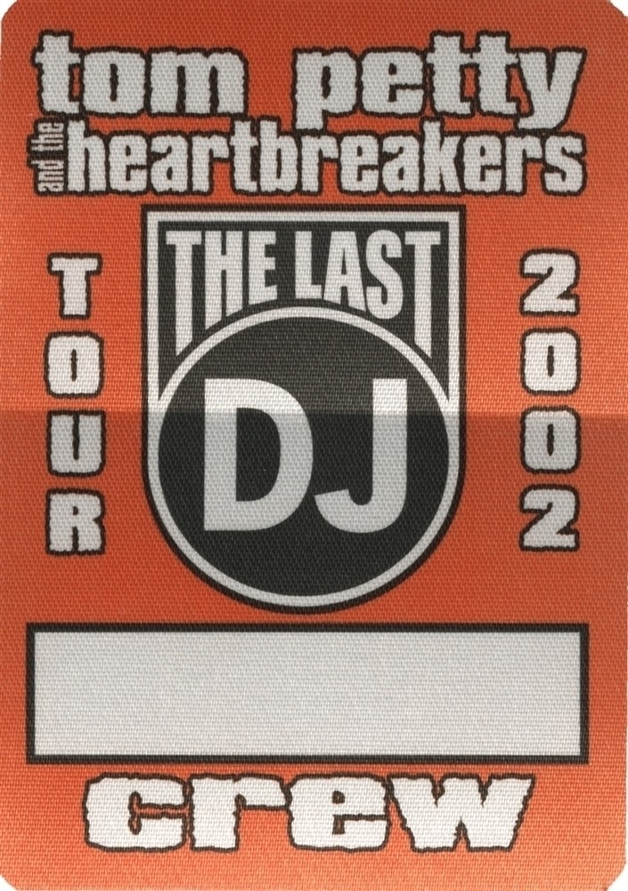 Tom Petty & the Heartbreakers 2002 The Last DJ concert tour Crew Backstage Pass