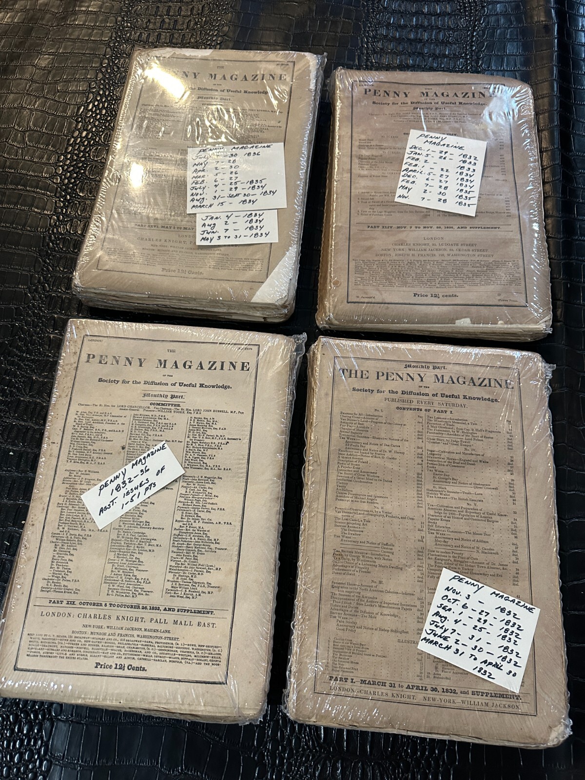 39 issues of PENNY magazine from 1830s (MI)