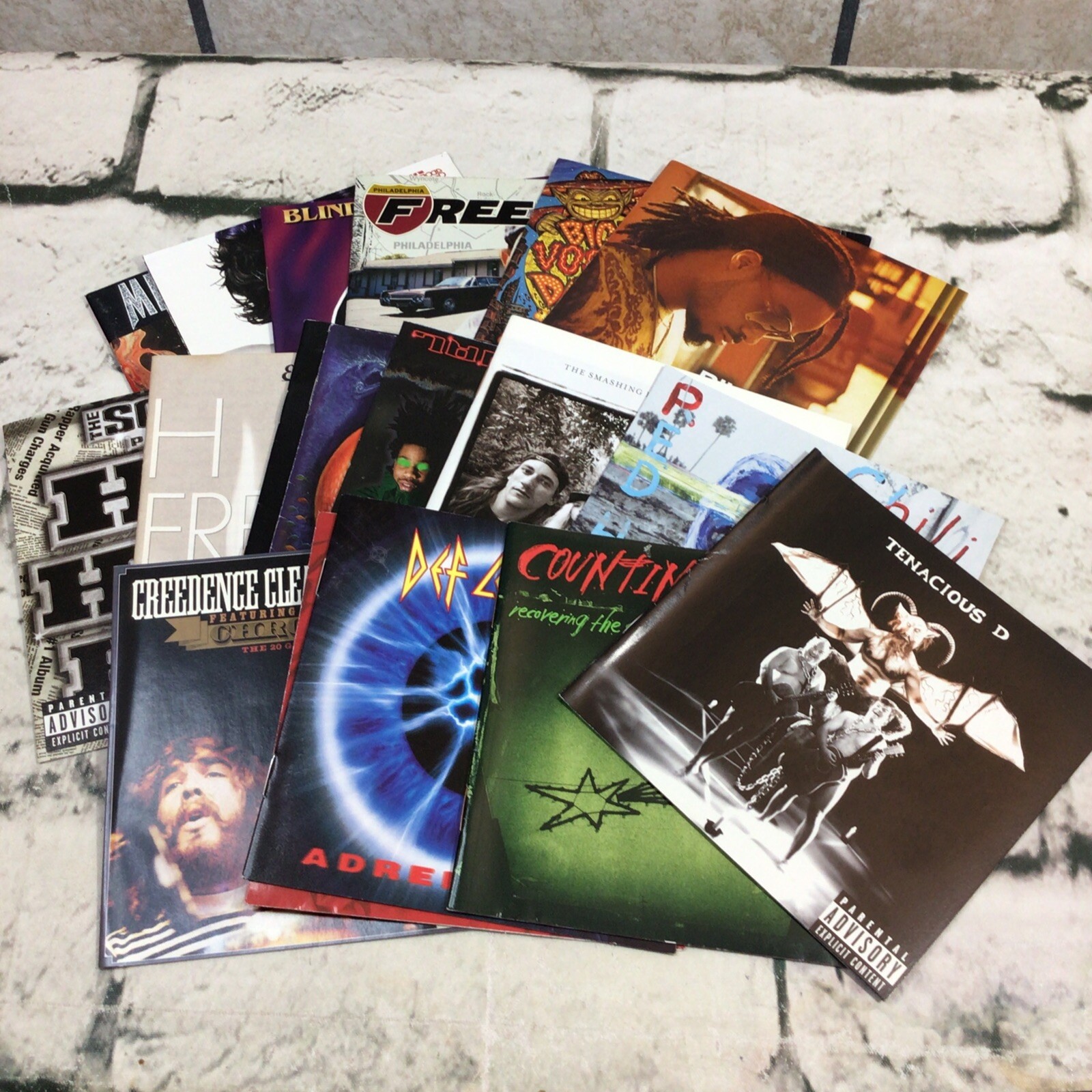 CD Cover Art Lot Of 18 Inserts Mixed Genres Rock Hip Hop Def Leopard Chicago