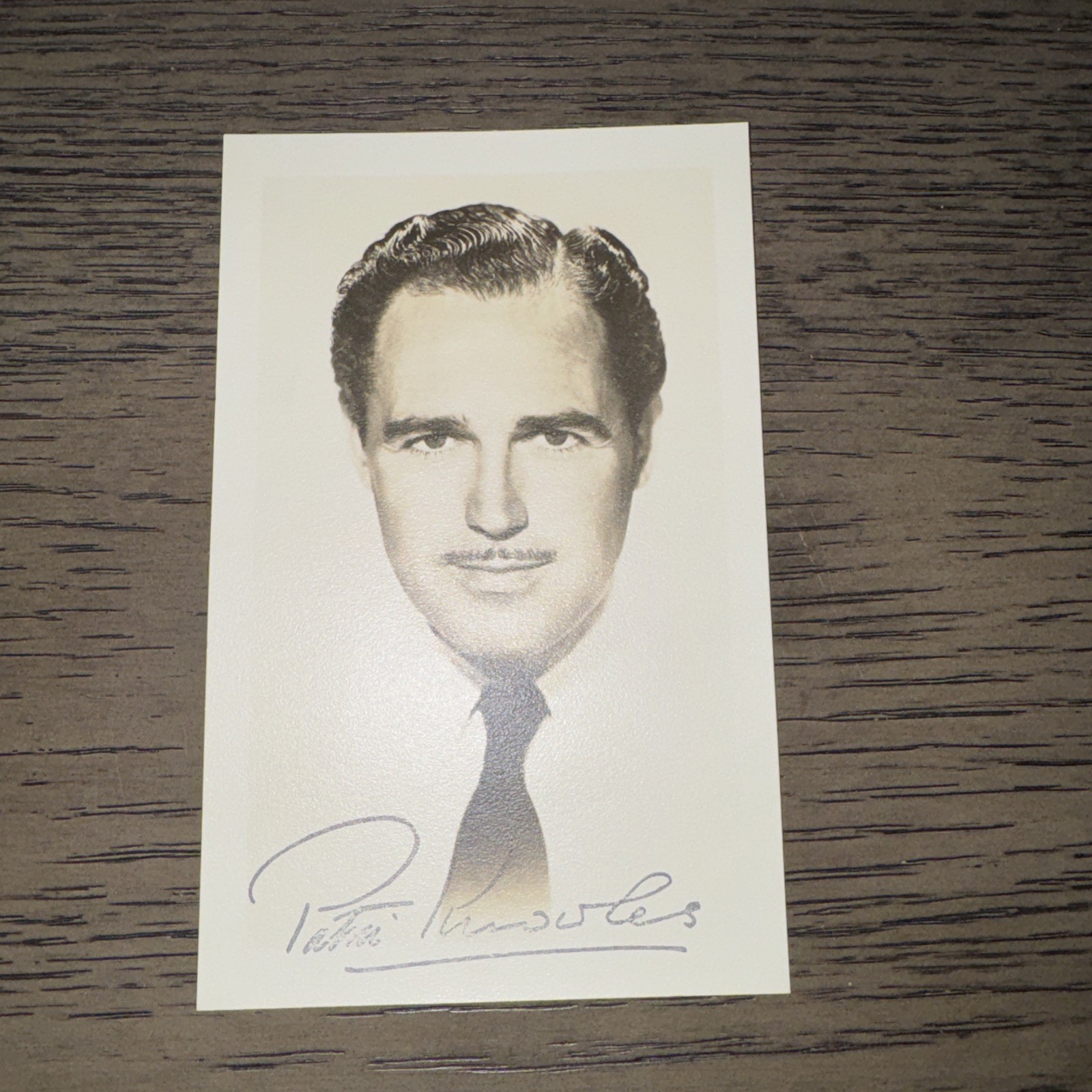 Patric Knowles Black and White Studio Photo 3.5″ x 5.5″ Vintage Hollywood Actor