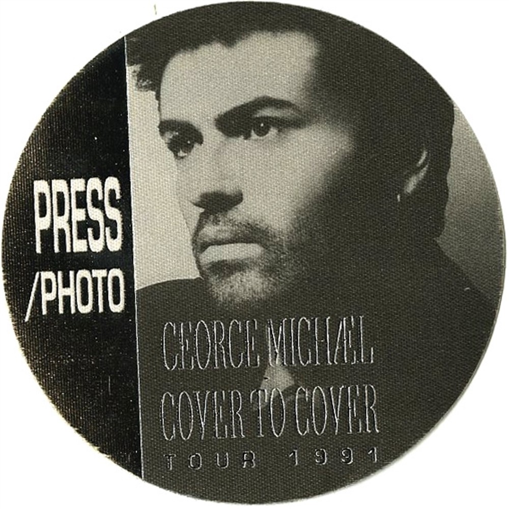 George Michael 1991 Cover to Cover concert tour memorabilia Photo Backstage Pass