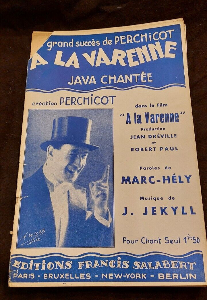 Partition A La Varenne Perchicot Sheet Music