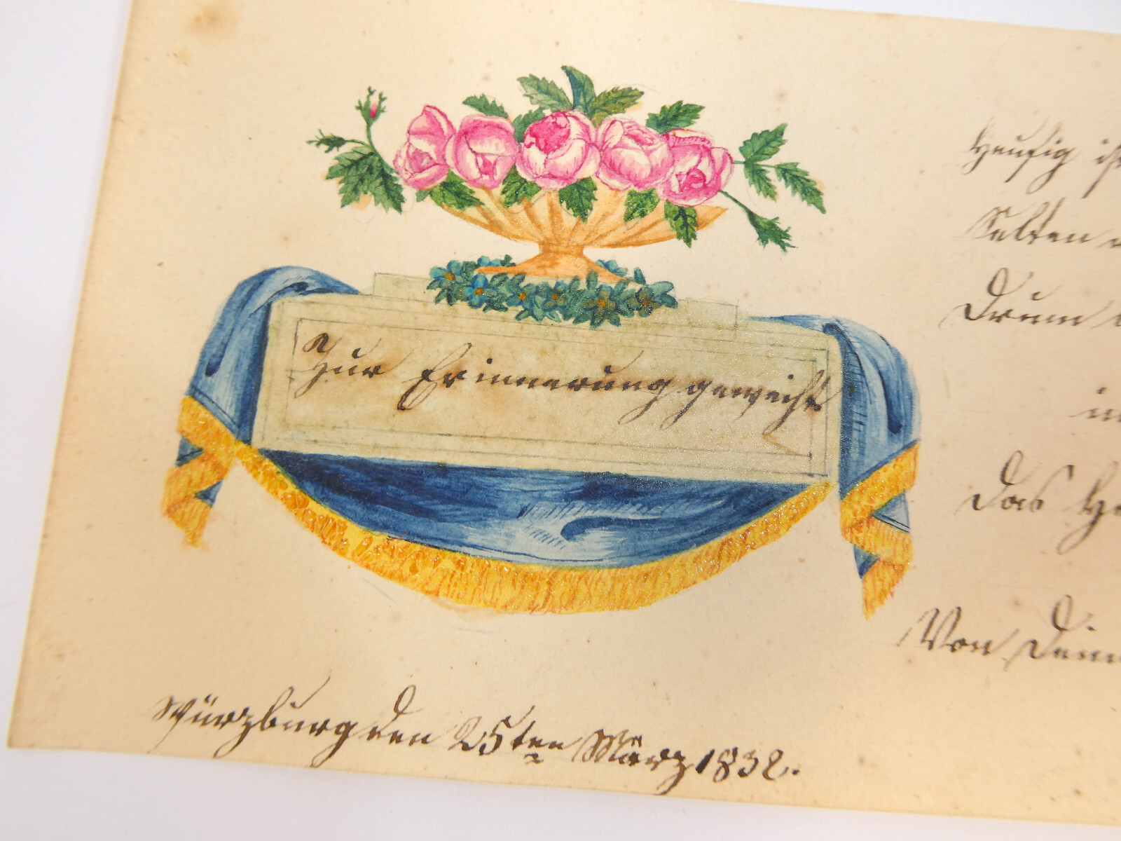 Empire Biedermeier Poetry Album 1830s