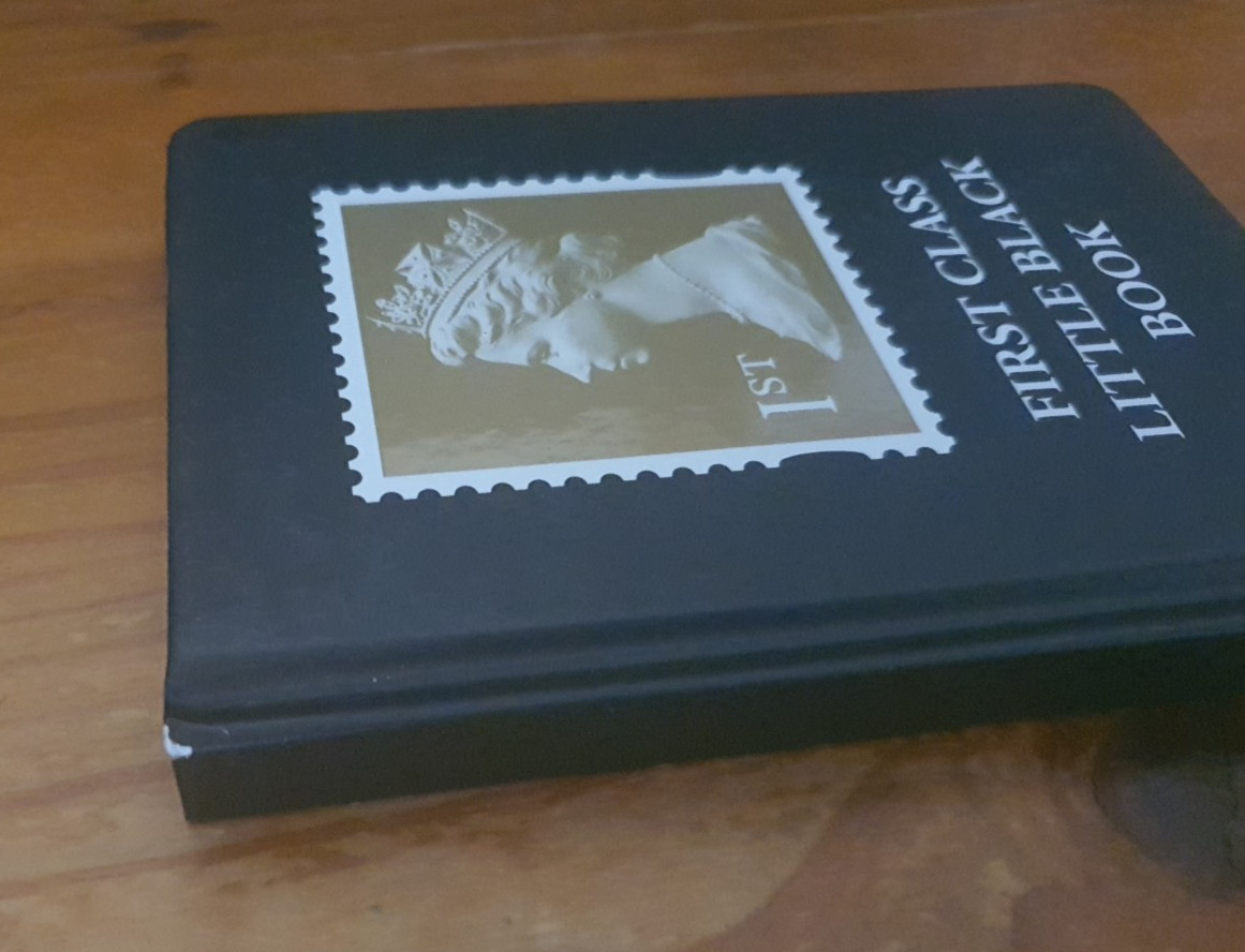 Novelty Gift First Class Little Black Book Notebook A6 Lined – Queen – Like New