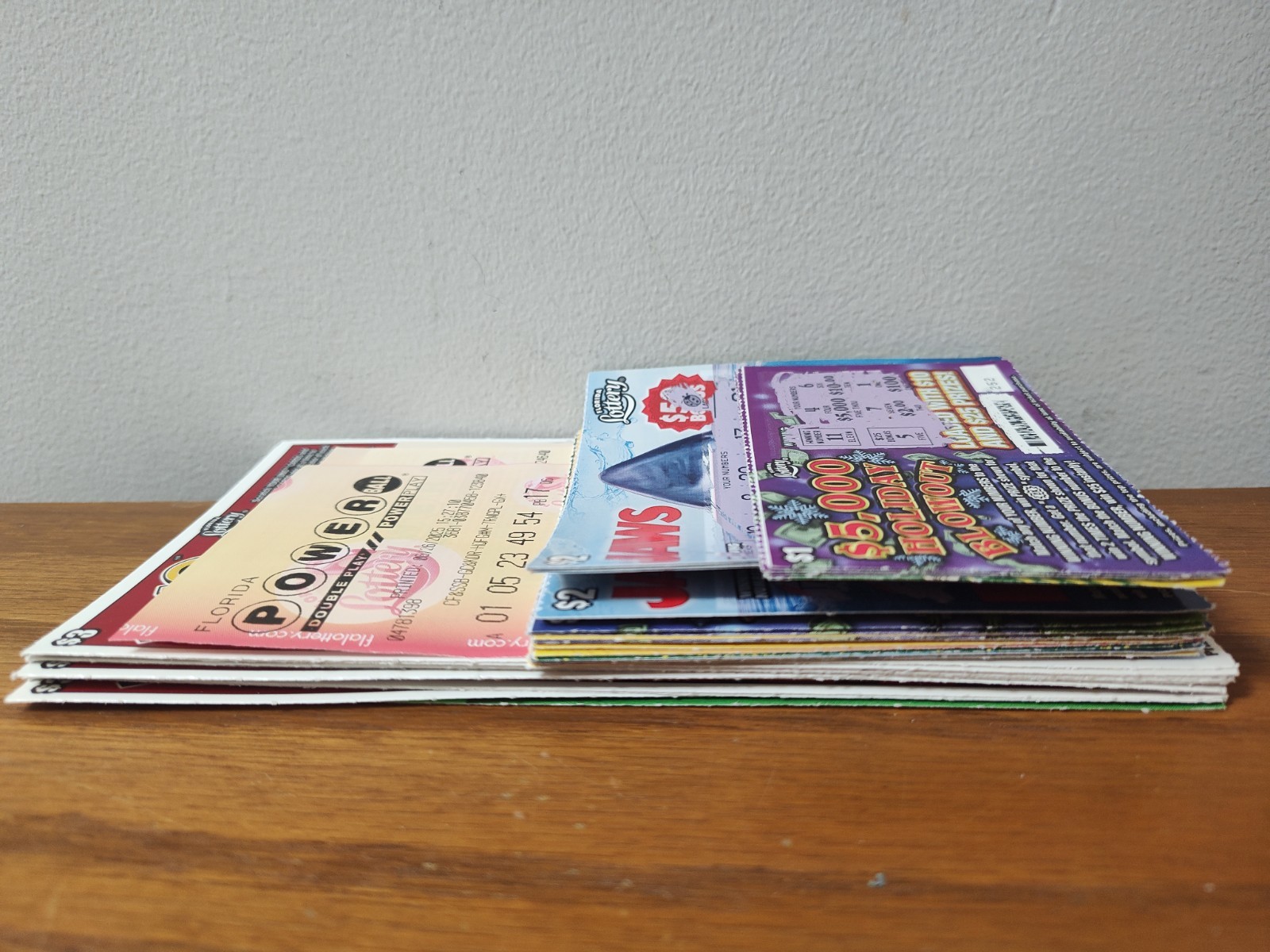 2025 Florida Lottery Tickets USED NON WINNING Scratch $100 Face Value Powerball