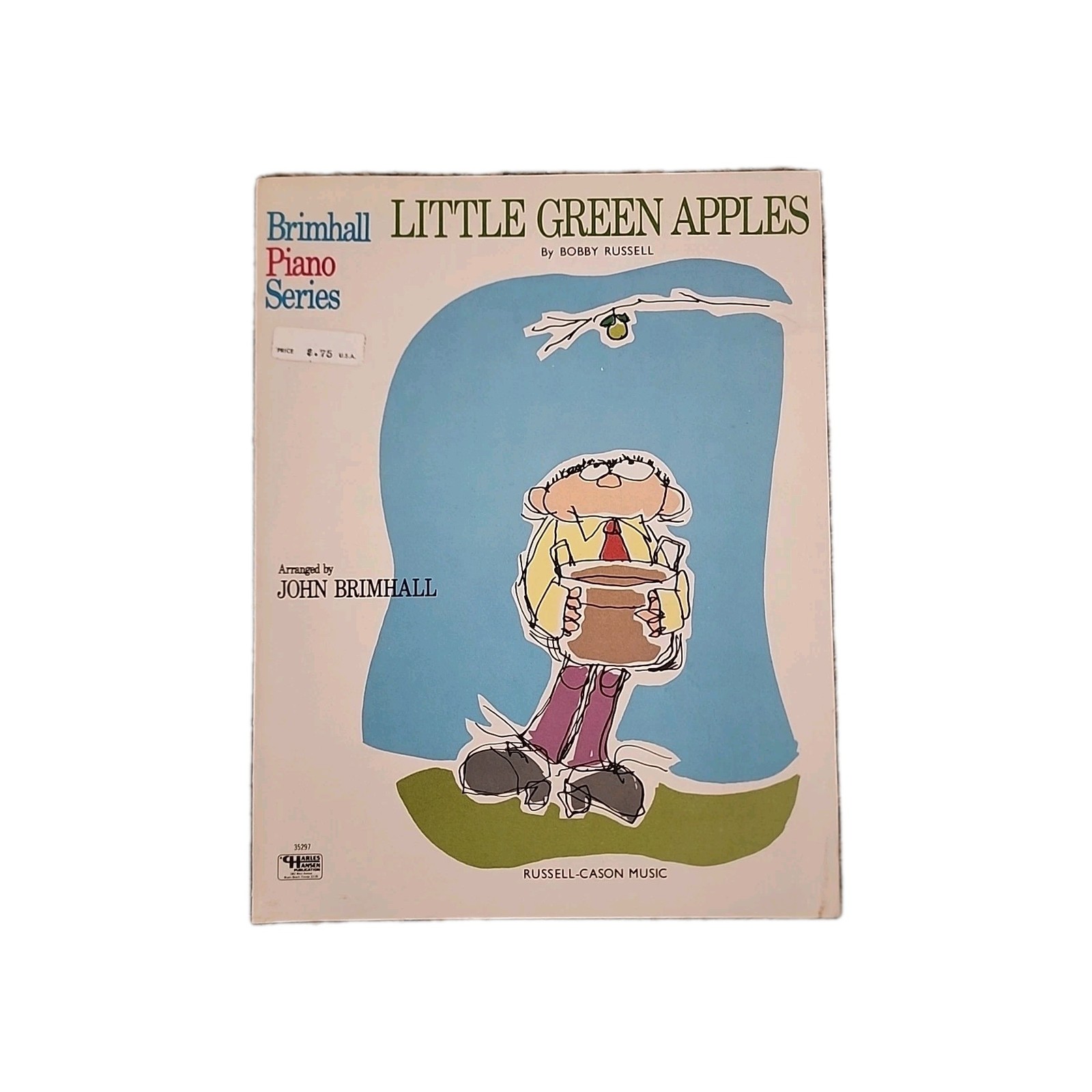 1968 Little Green Apples Sheet Music for Piano Roger Miller