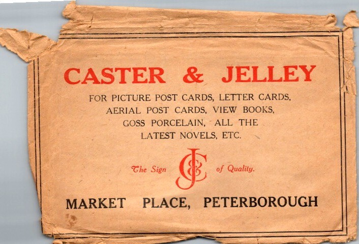 Caster & Jelley Peterborough Advertising Cover Goss Ware c 1910
