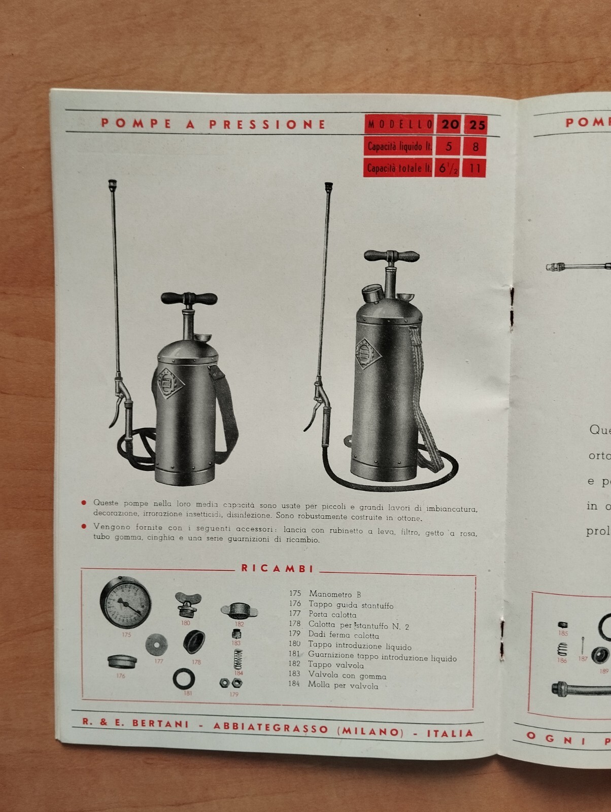 R. & E. BERTANI ILLUSTRATED CATALOG
