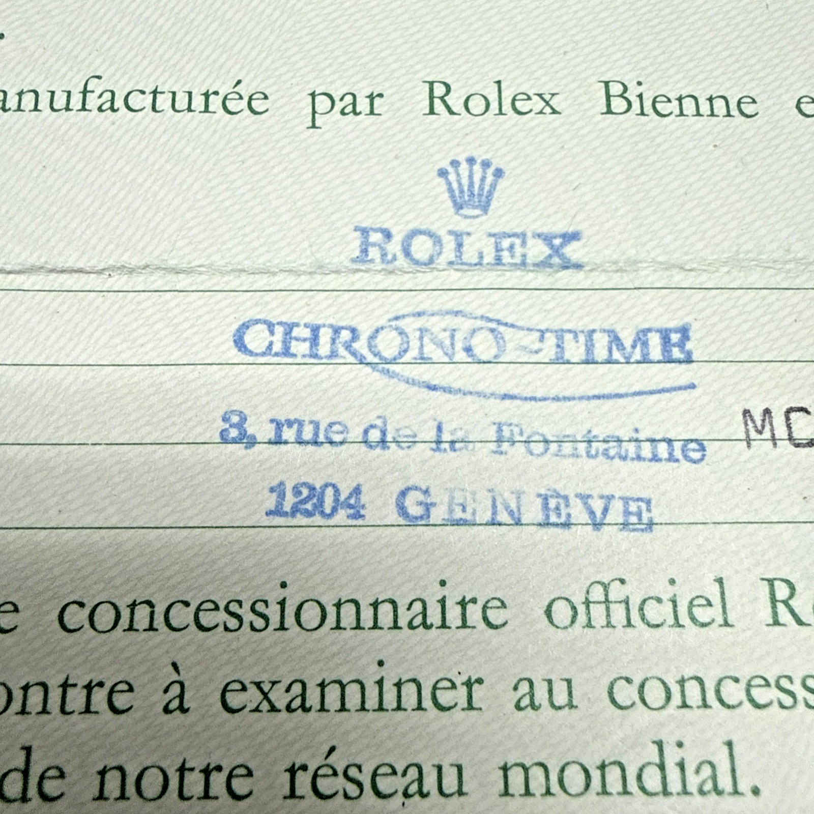 Rolex 6265 Daytona Cosmograph Vintage Warranty 1972 Certificate Guarantee