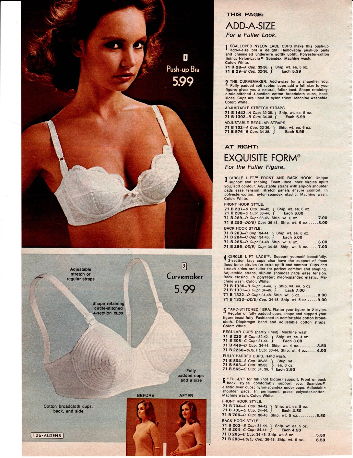 VINTAGE 70’S LADIES BRAS PHOTO CATALOG ADS PRINTS