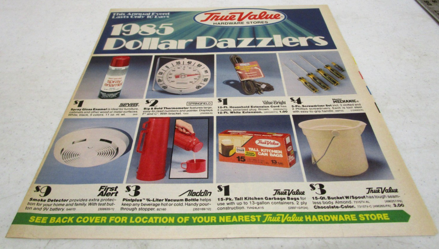 1985 VINTAGE 1980s TRUE VALUE HARDWARE STORE ADVERTISING SALES NEWSPAPER CATALOG