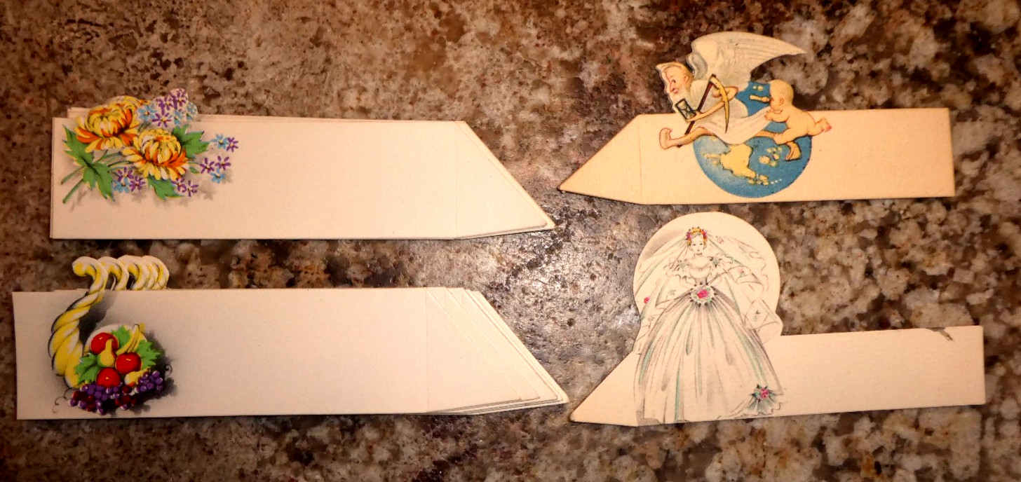 LARGE LOT Vintage 1920s-1970s Place Name Cards Hallmark Art Deco Costume/Fashion