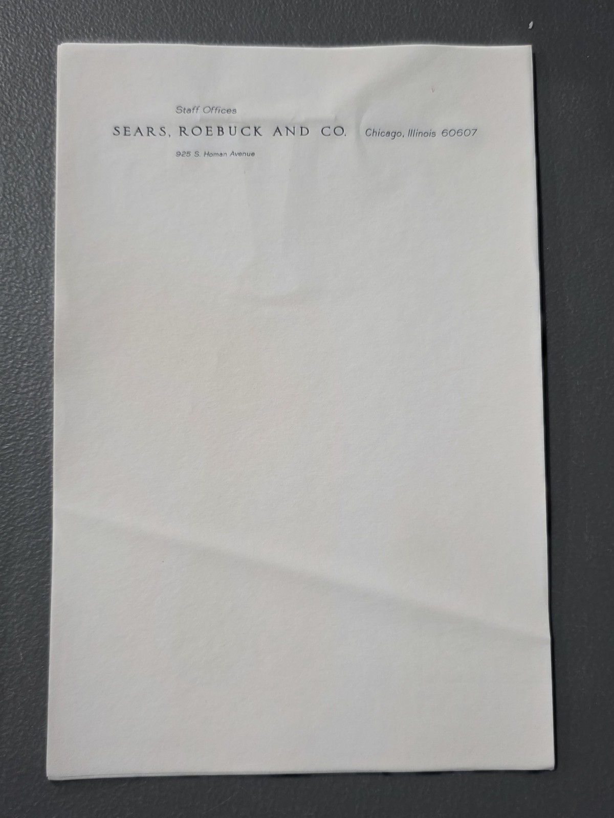 VTG ~ 84 Sheets Typewriter Paper SEARS, ROEBUCK & CO Home Office in Chicago, IL