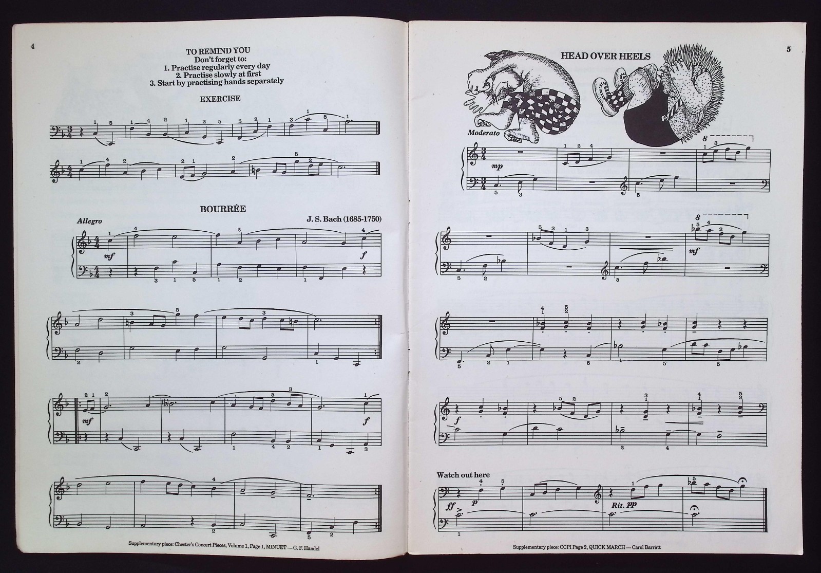 Chester’s Piano Book, Number Four by Carol Barratt, 1978 Chester Music