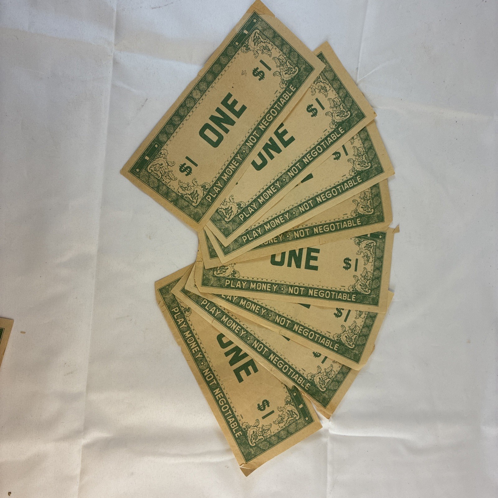 Vintage Old Play Paper Money 21 Bills – 1s, 5s, 10s, 100s And One $1000