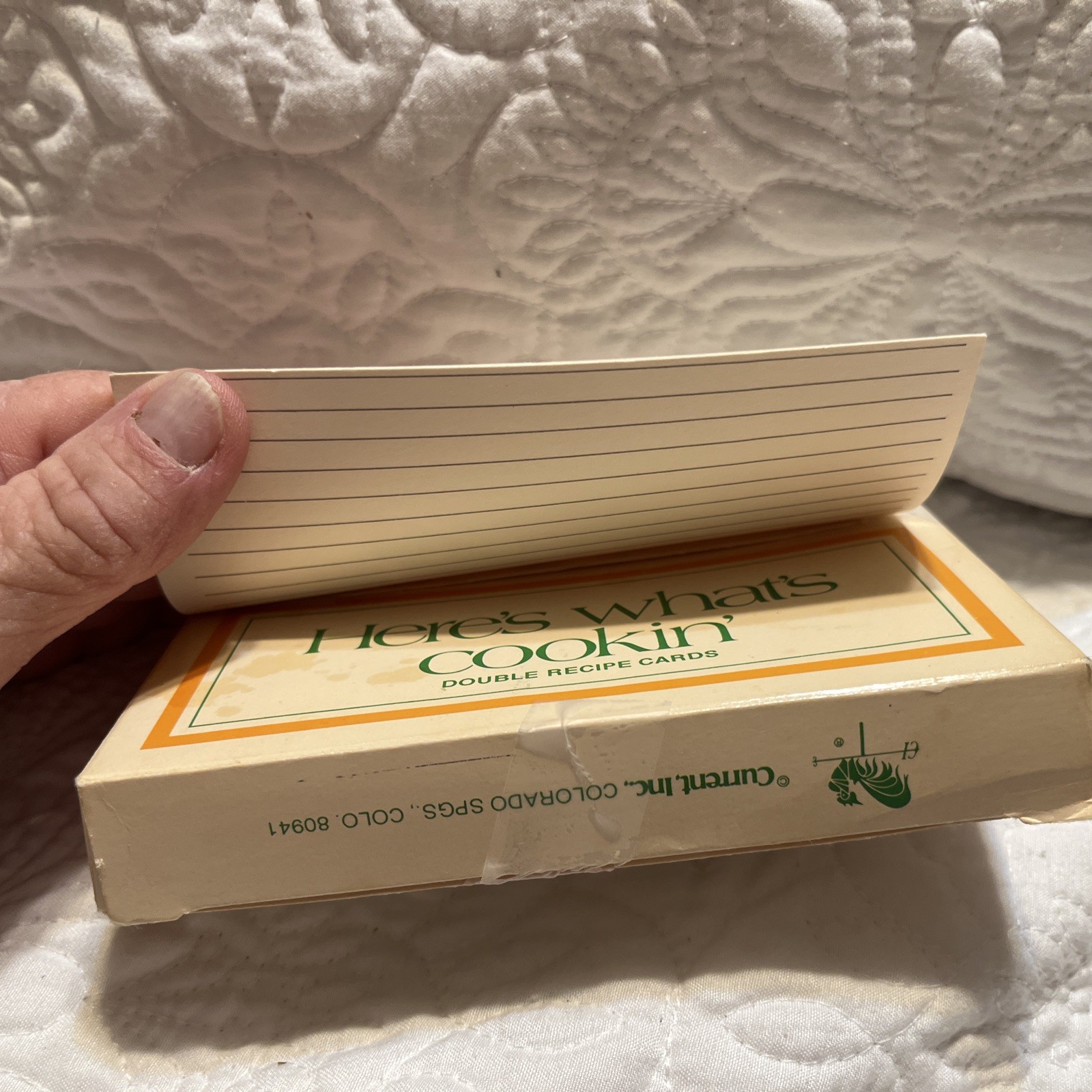 Vintage Current Recipe Cards 70’s Here’s What’s Cookin’