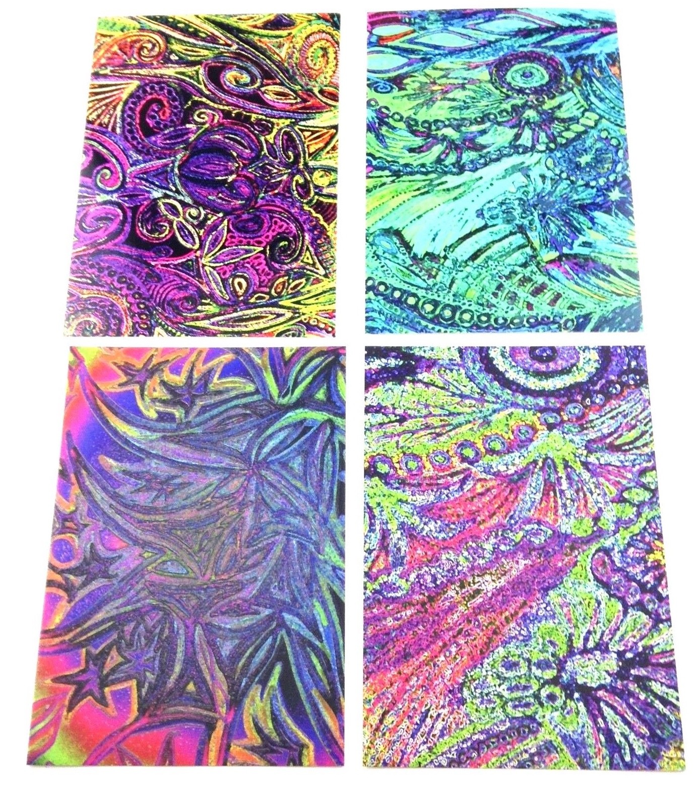 Card Postcard Rainbow (8) Multi coloured Any Occassion Original Designs Artwork