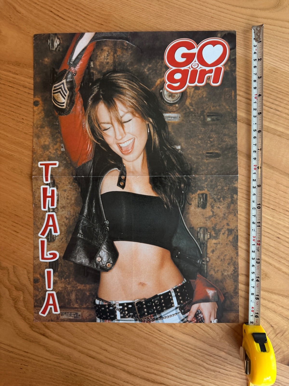 Vintage Thalia Hurriyet Trendy Magazine Poster Mexico Latin Pop Rare 2000s