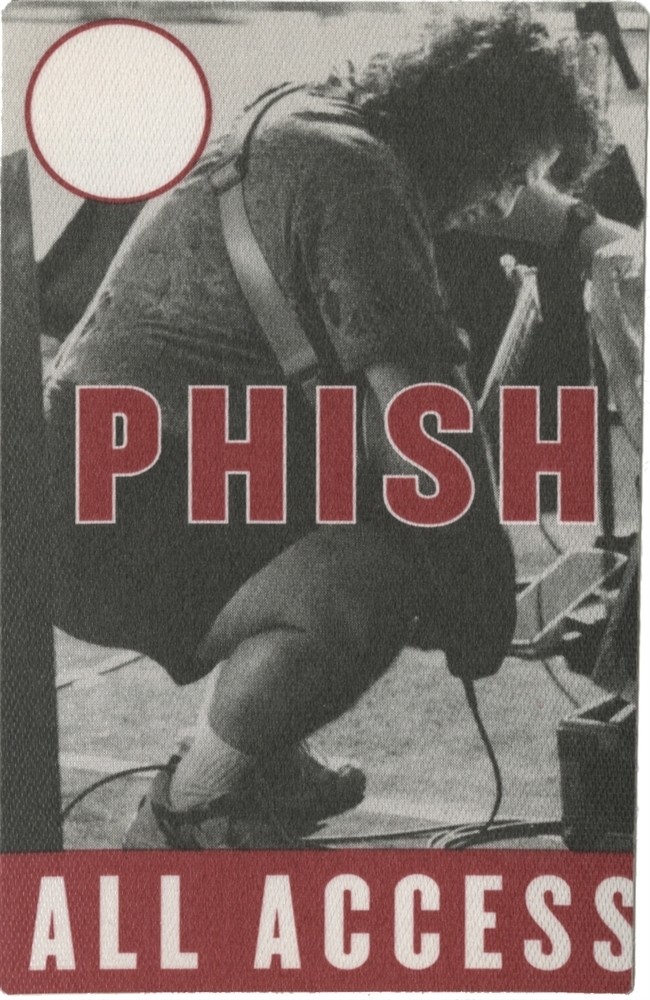 Phish 2000 Farmhouse concert tour Steve Dikun All Access Backstage Pass