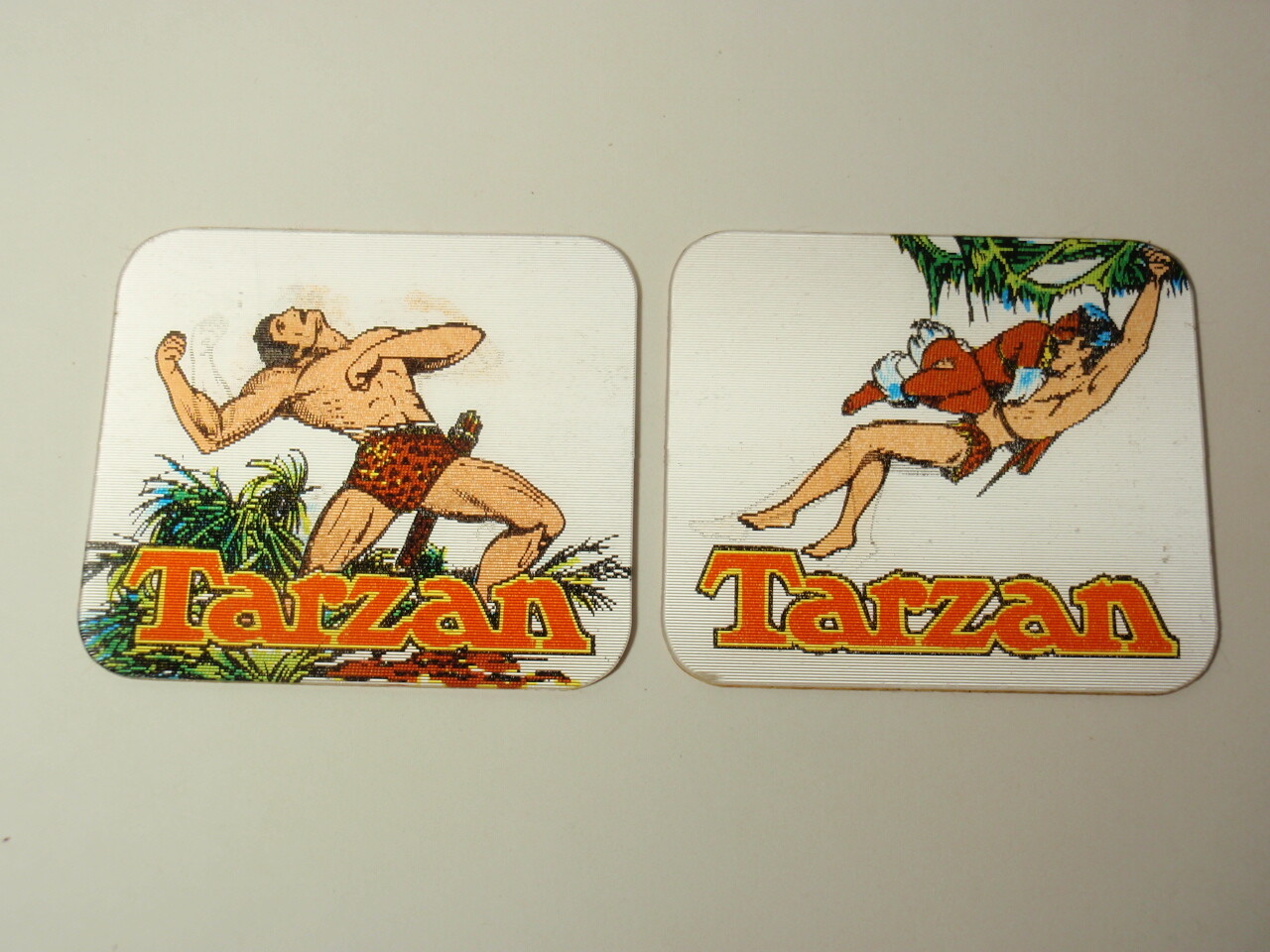 Vintage Lot of 1970s Tarzan Lenticular Flicker Stickers *As-Is*