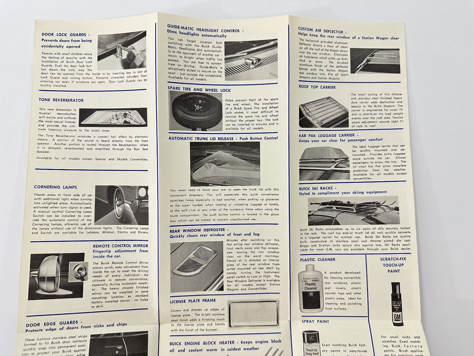Personalize Your Buick 1967 Accessories Buick Dealer Fold-Out Brochure