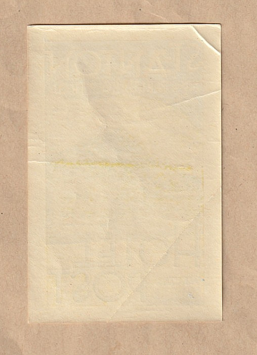 HOTEL POST. St. ANTON am ARLBERG LUGGAGE LABEL ORIGINAL circa 1940. 11 x 7 cms
