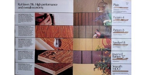 Simpson Timber Ruf-Sawn Plywood Brochure – 1975 Architectural Reference