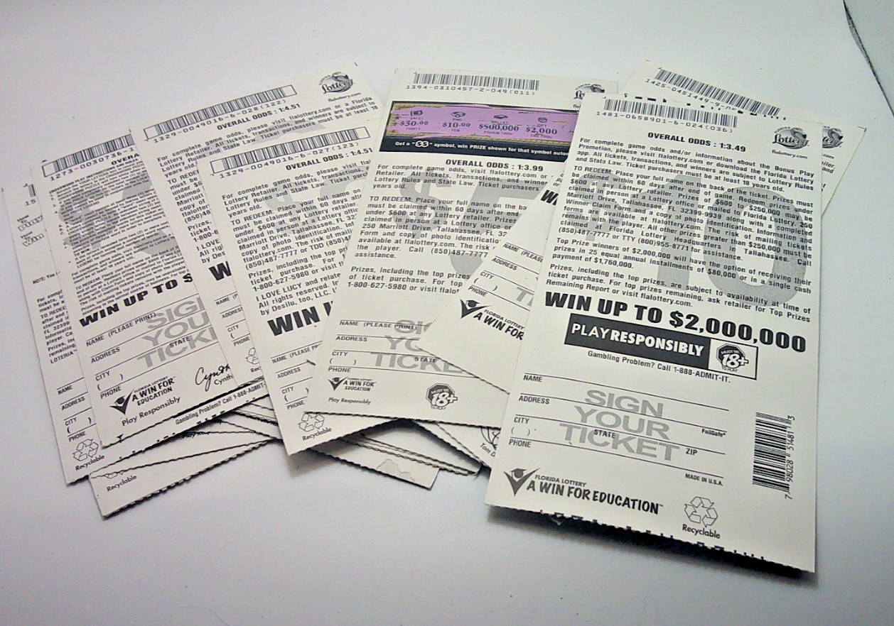 Florida Lottery Scratch Off Tickets Multiple Games 60 Plus Tickets Non Winners