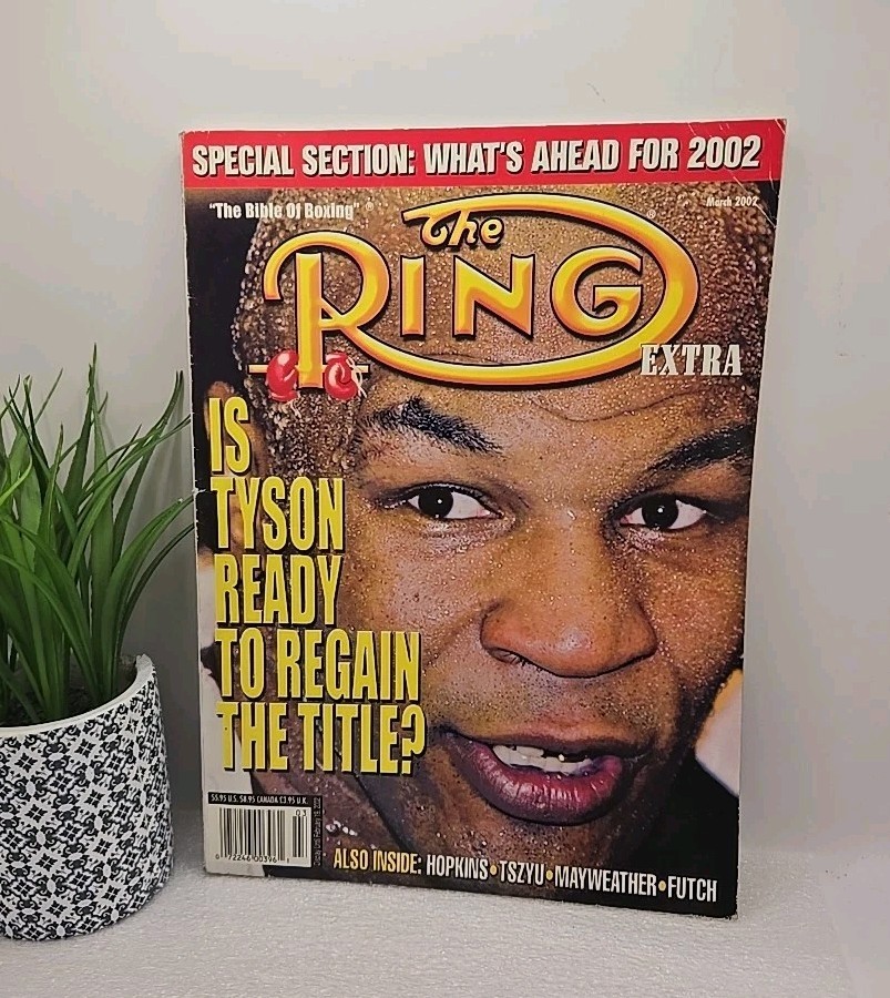Vintage MARCH 2002 – THE RING Boxing Sports Magazine – MIKE TYSON