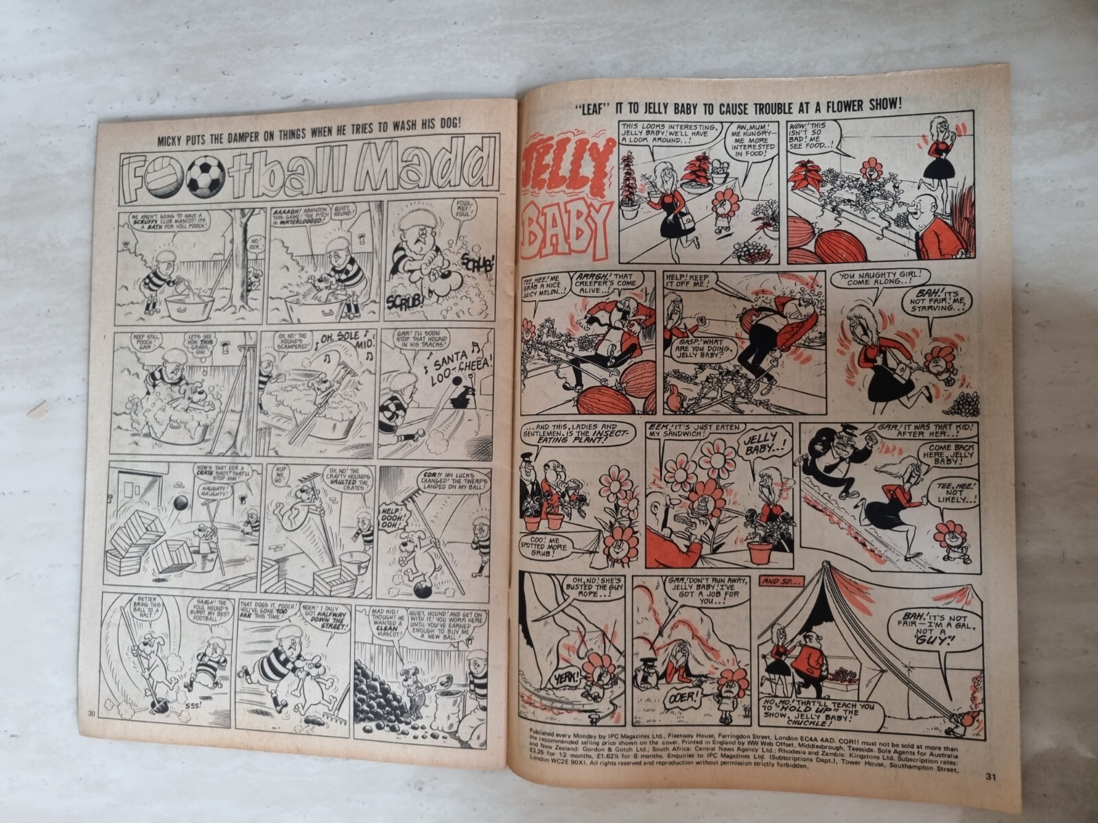 Cor!! IPC Magazines British Weekly Comic 22nd September 1973