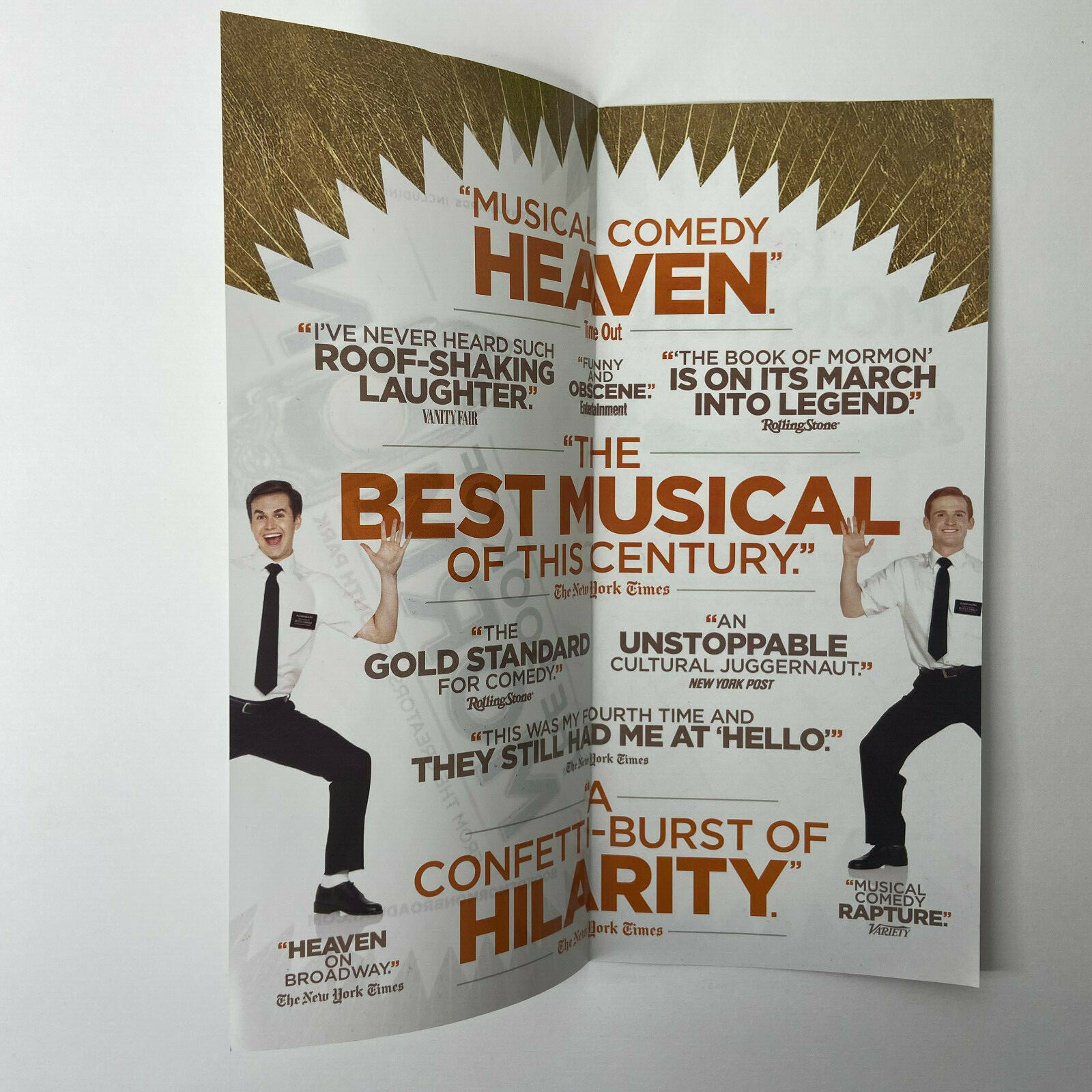 Book of Mormon PROMO AD FLYER HANDBILL NEW YORK CITY NYC BROADWAY 2022
