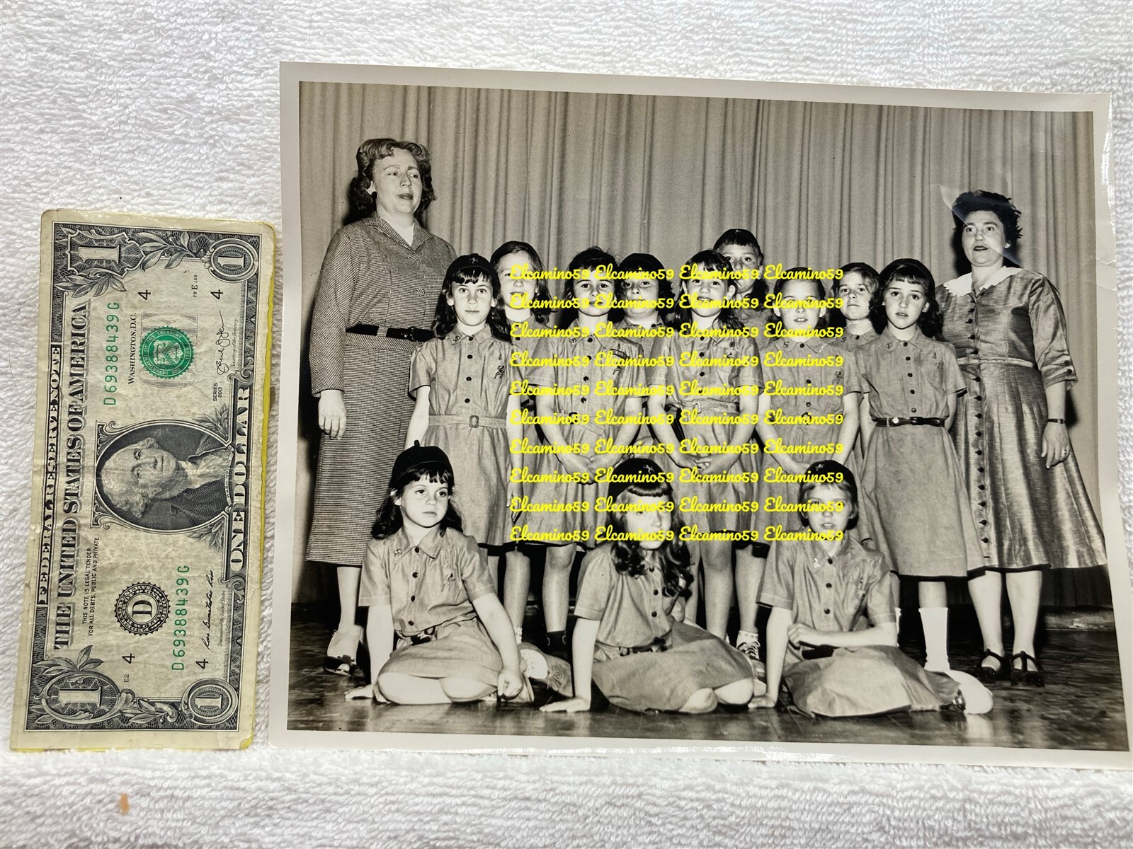 1960s Allenhurst New Jersey Photograph Girl Scout Brownie Vtg