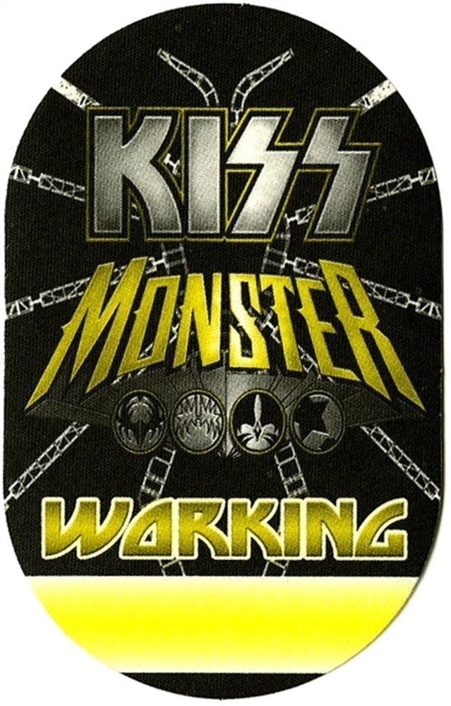 KISS 2012 Monster concert tour Working Crew Backstage Pass