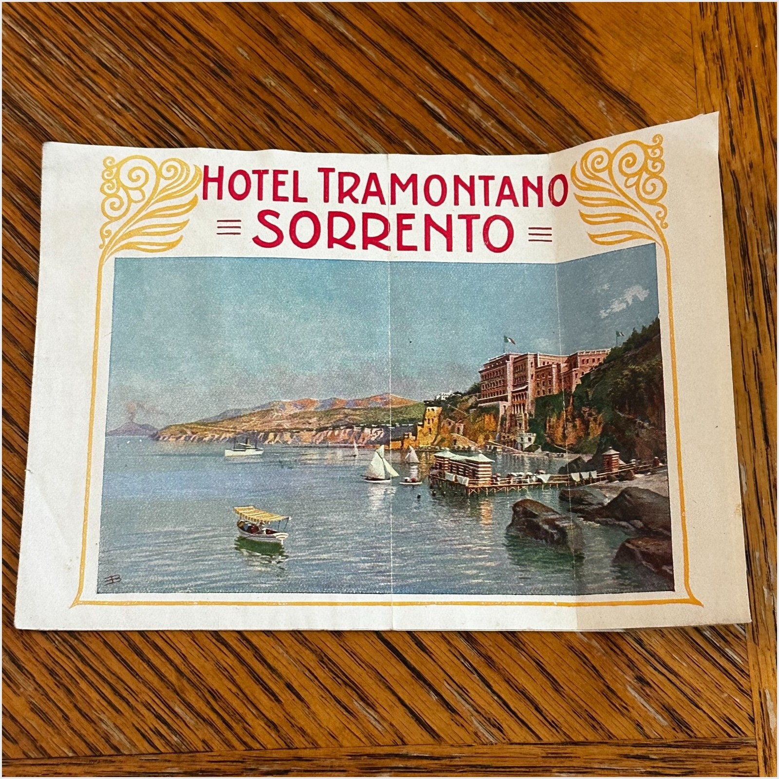 Hotel Tramontano Sorrento Italy Travel Brochure Mid-20th Century