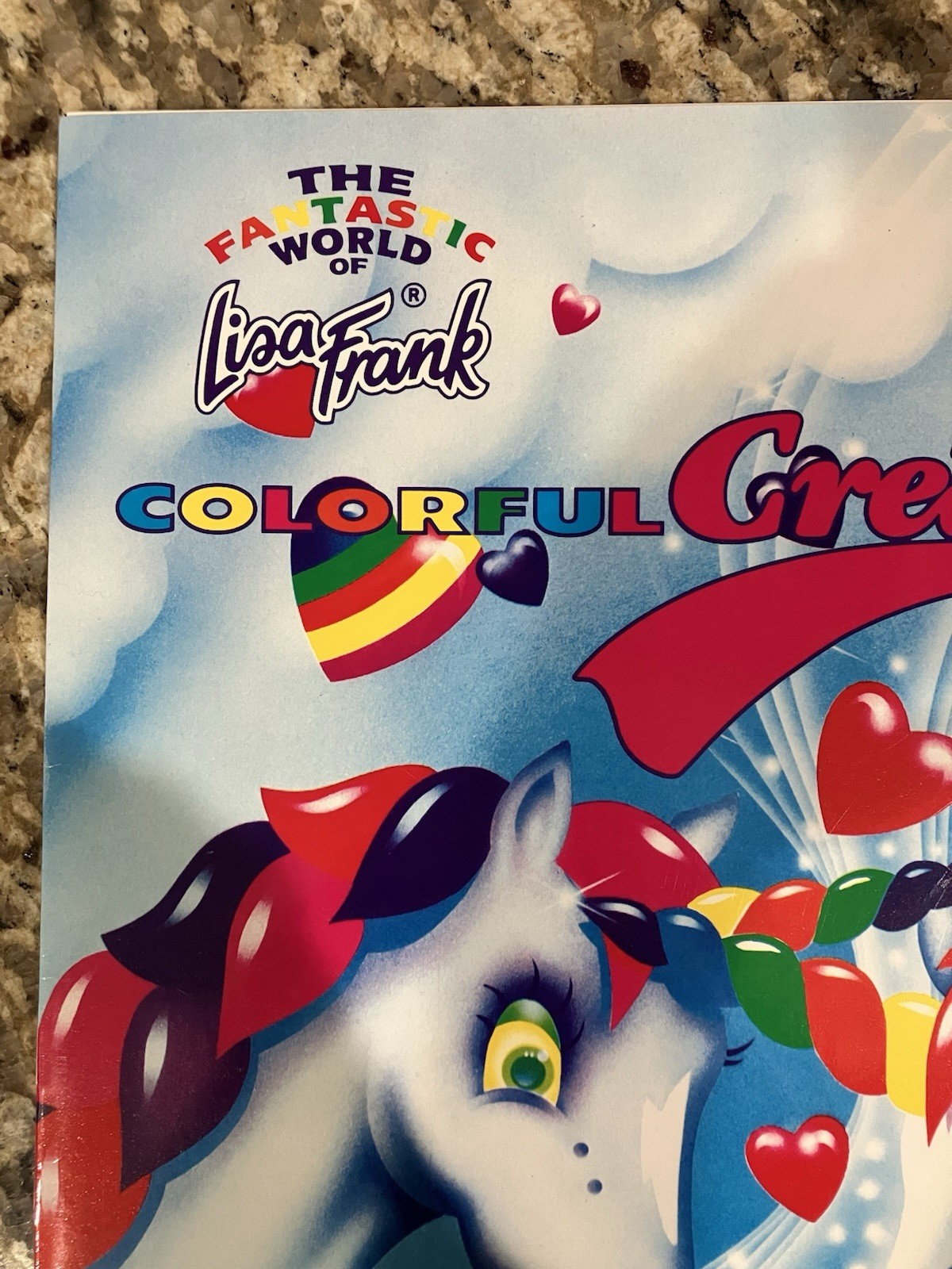 Lisa Frank Vintage 80’s Poster Book Unicorn Hearts 12 Posters New RARE