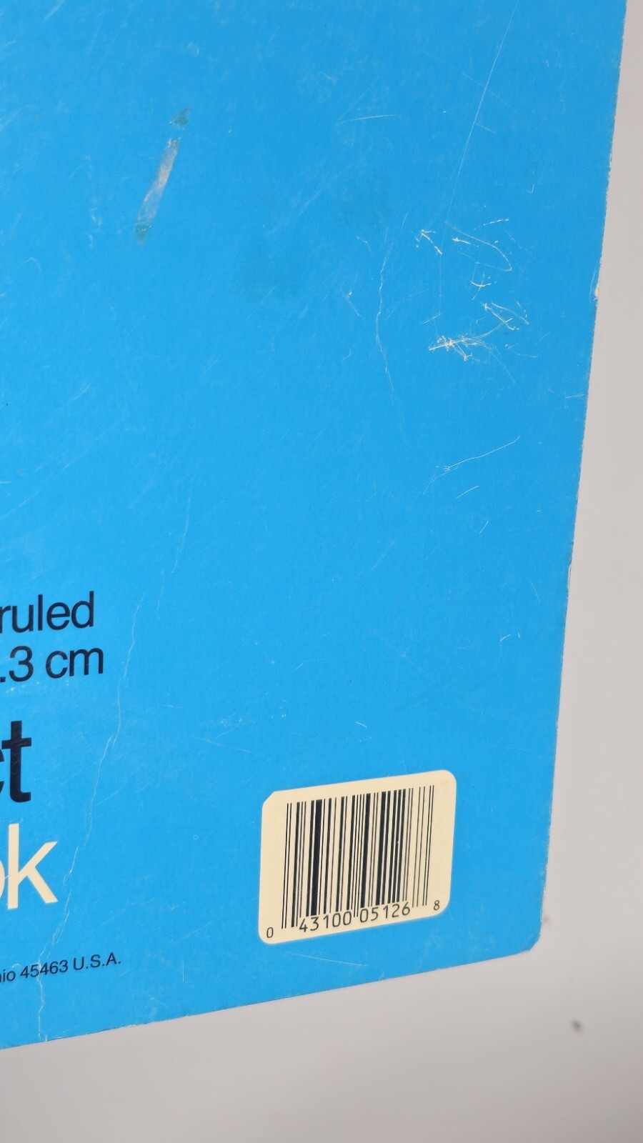 Mead Unicorn Vintage 1987 Spiral Notebook 5 Subject 200 pages