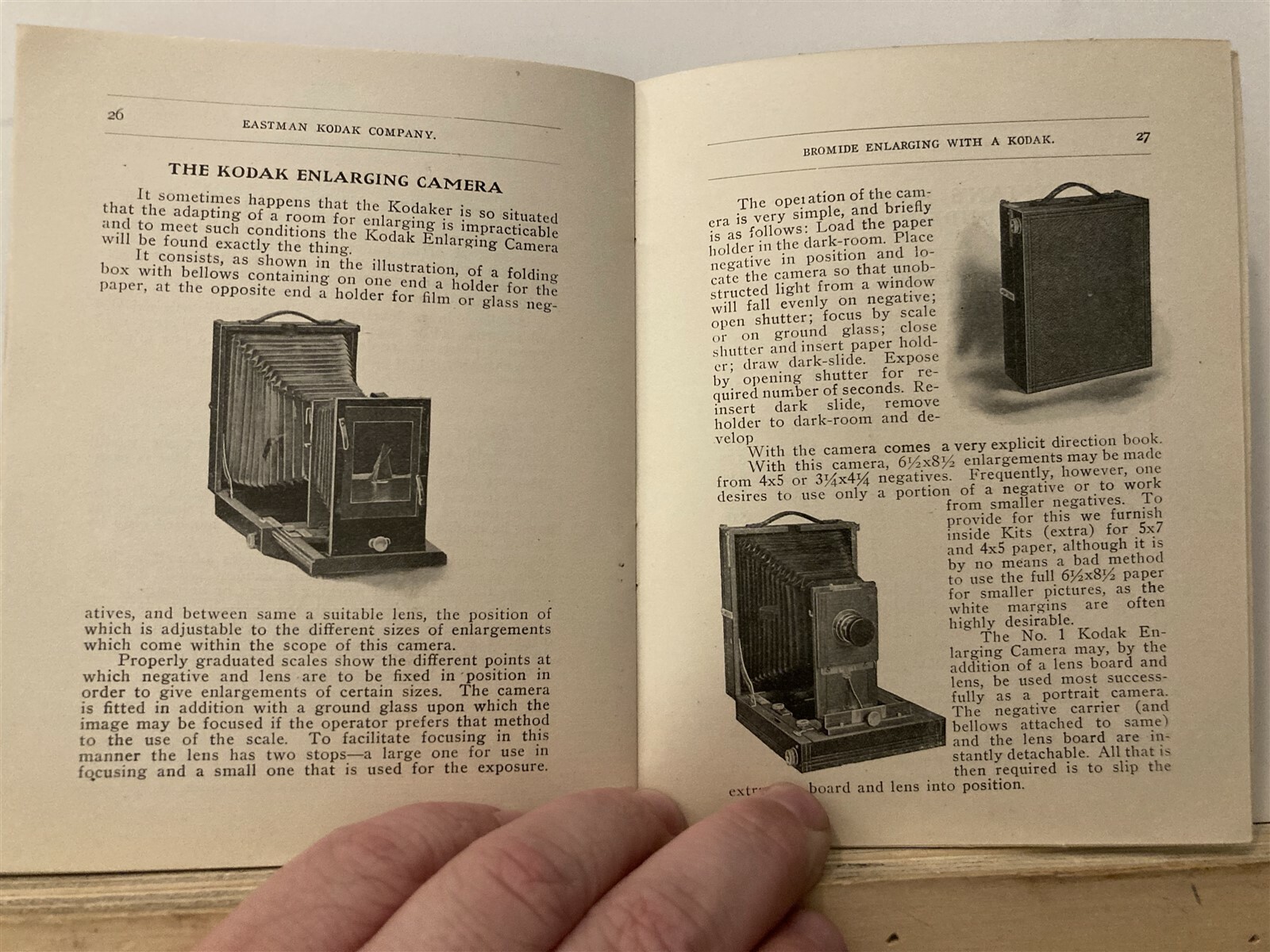 1906 Eastman Kodak Bromide Enlarging Booklet Photography Photos 1900’s Vtg