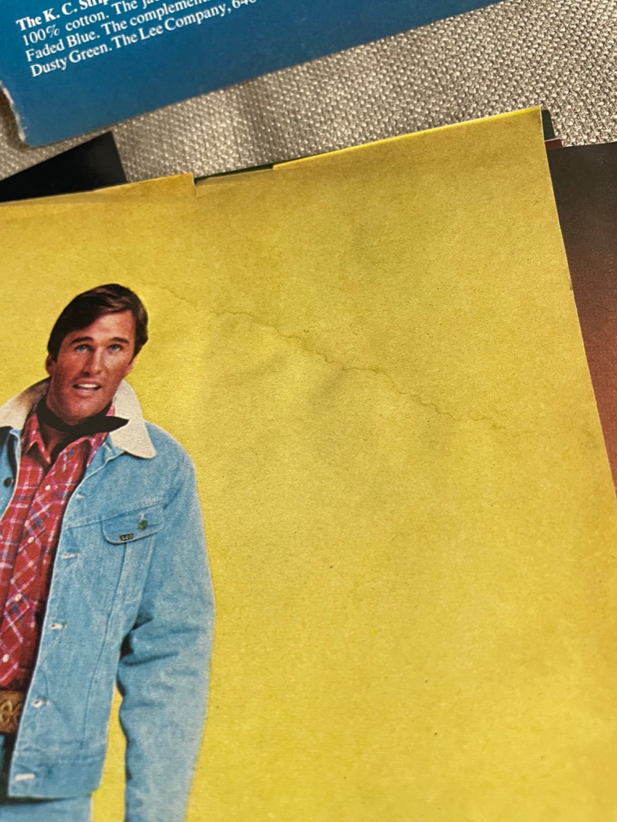 Lee Fits America 1970s Magazine Avertisement Ads lot of 9 Mens Fashion