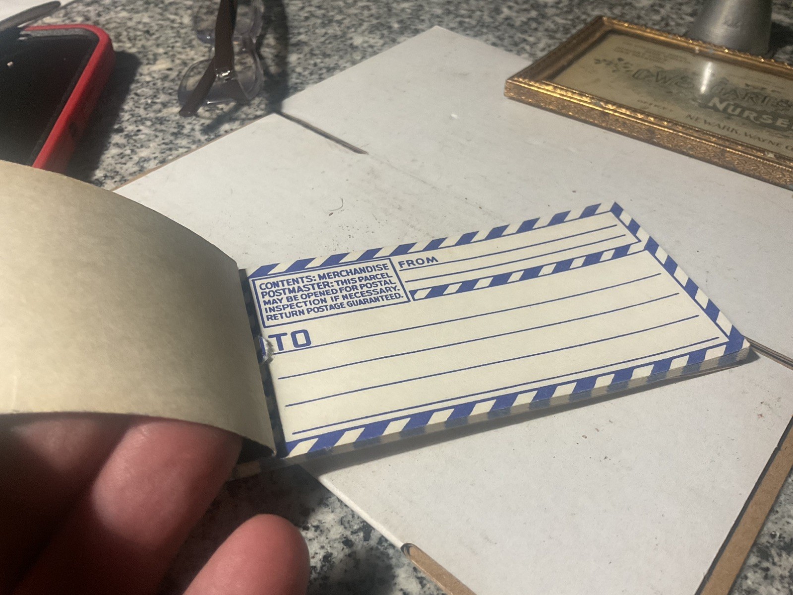 VINTAGE PARCEL POST LABELS GUMMED 4 1/2″ X 2 1/2″
