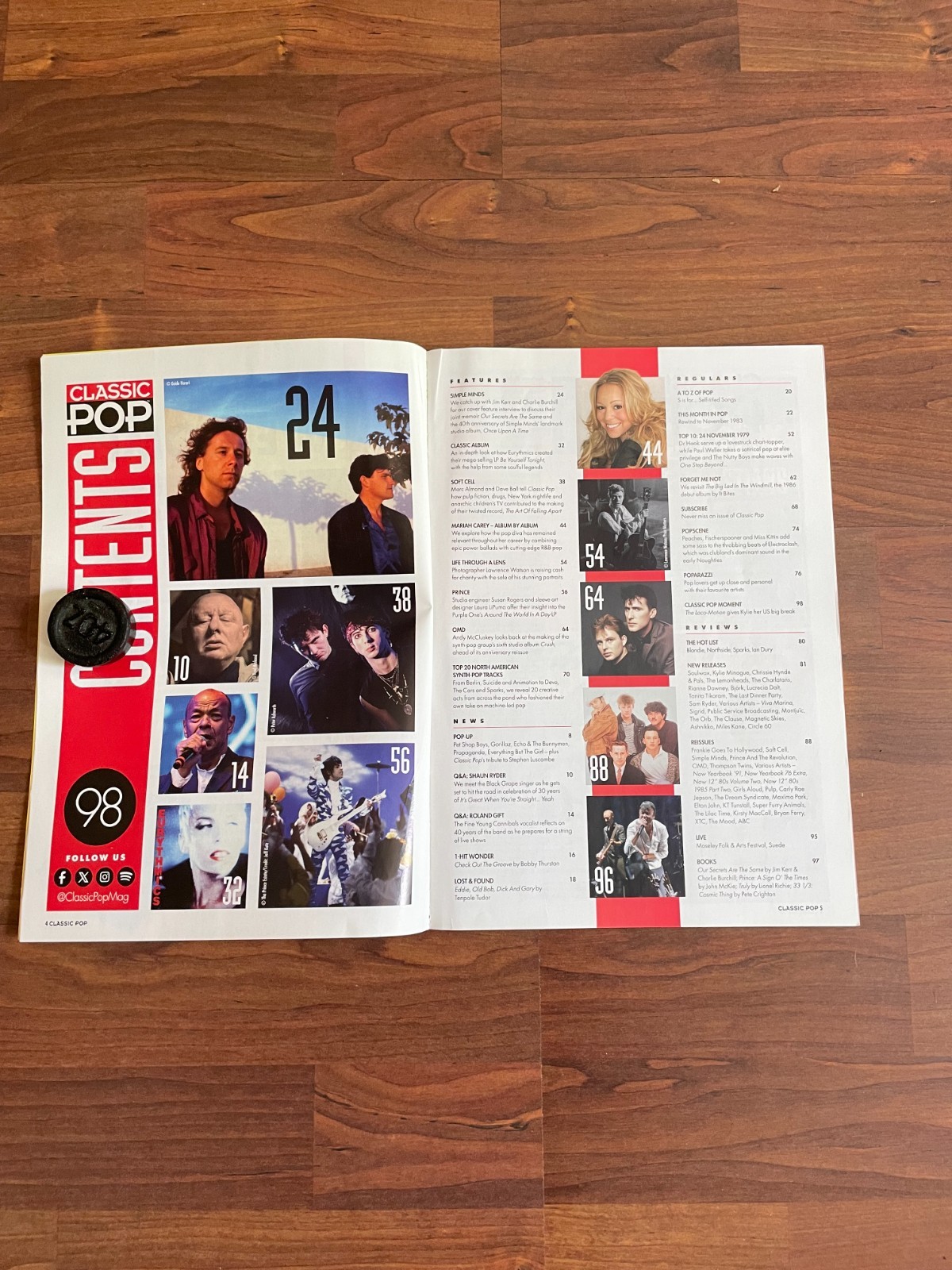 Classic Pop Magazine Nov 2025 – Simple Minds Prince Soft Cell OMD Eurythmics