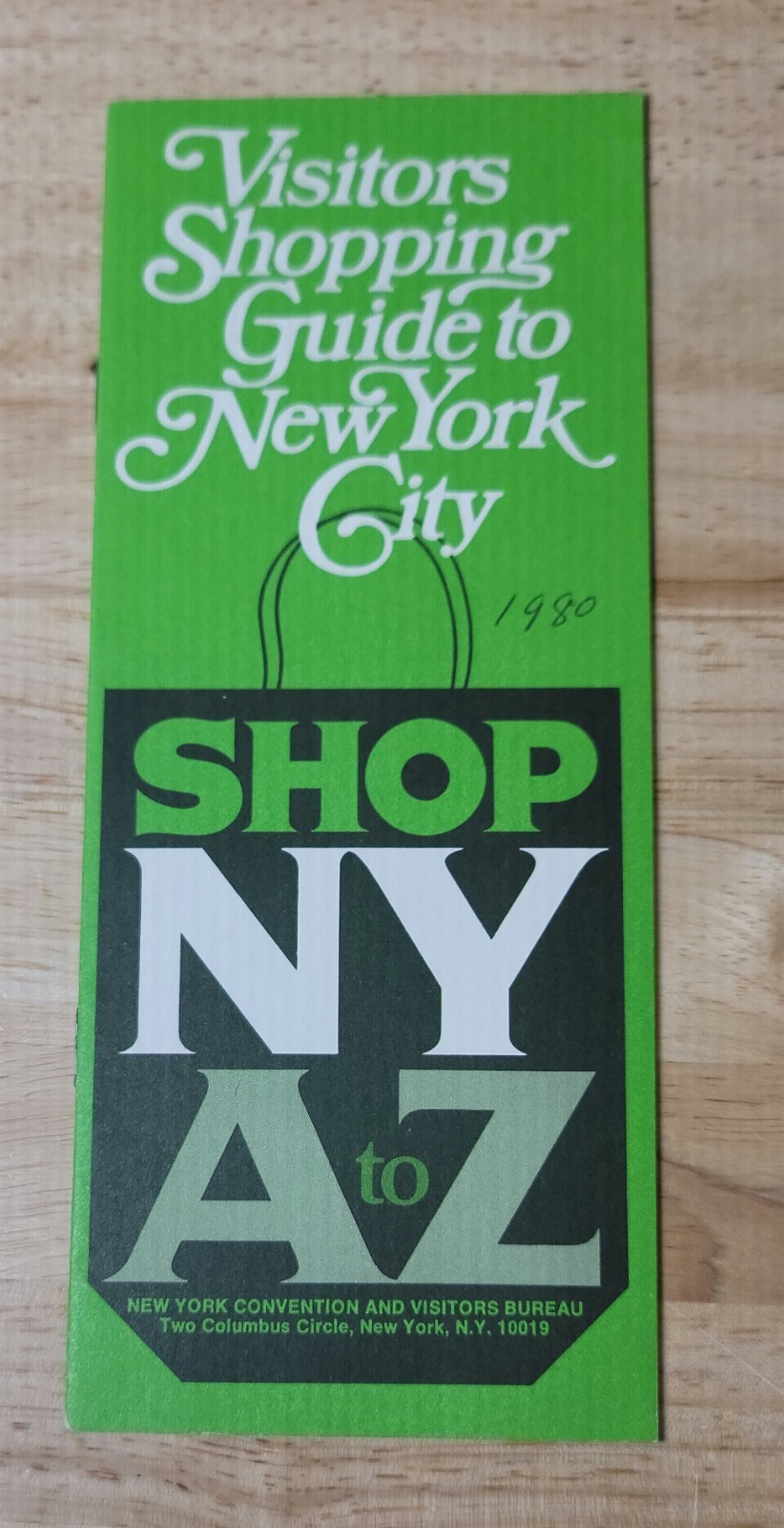 1980 SHOP NY A TO Z BOOKLET Travel Visitors Guide To New York City