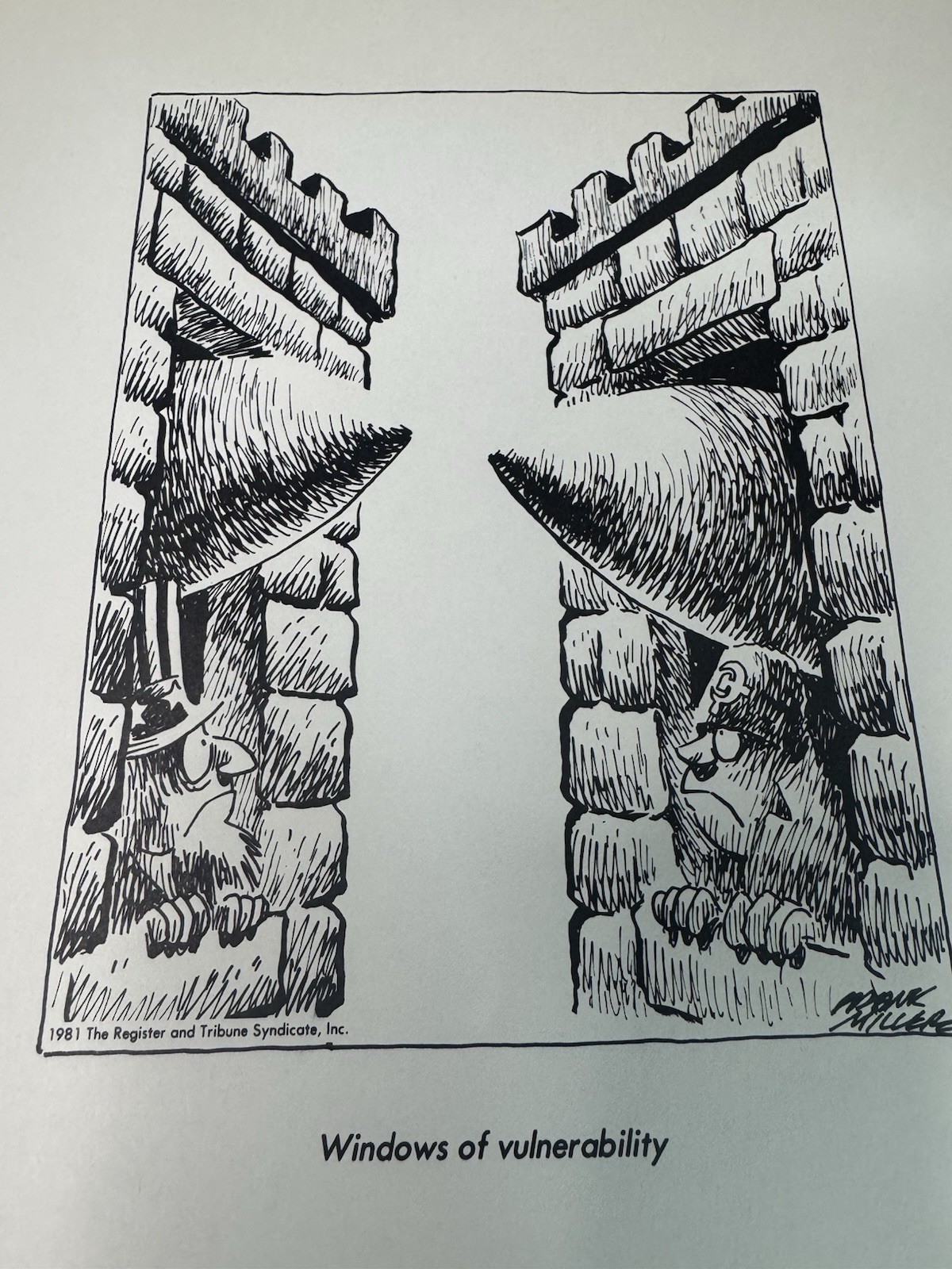 11 Vintage Graeme Miller Political Cartoon Prints 1981 1982 Register Tribune