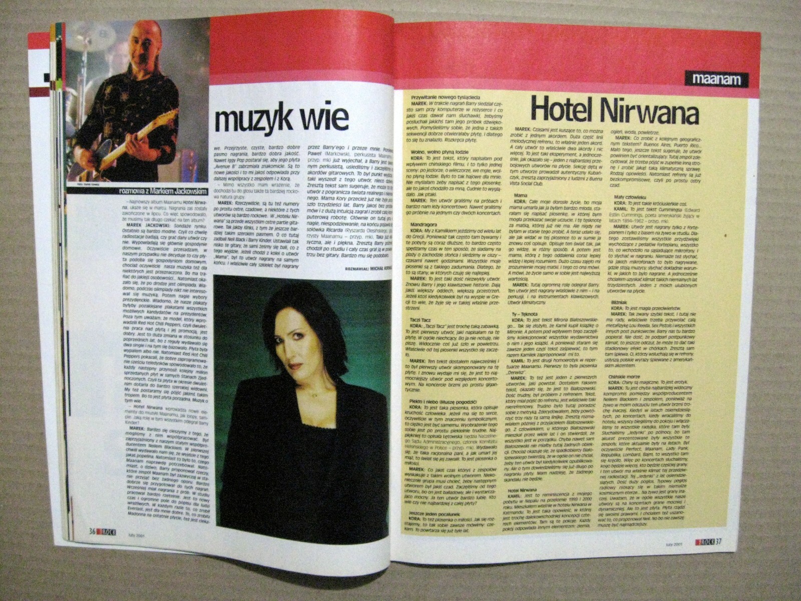 Magazine 2001 Poland Maanam Mark Knopfler Dire Straits Nine Inch Nails