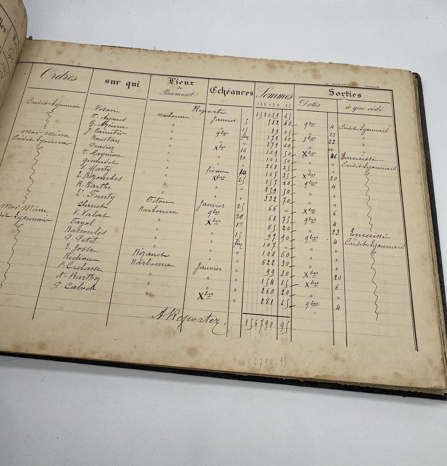 Bousquet-Combes, distiller in Narbonne, commercial correspondence, early 20th…