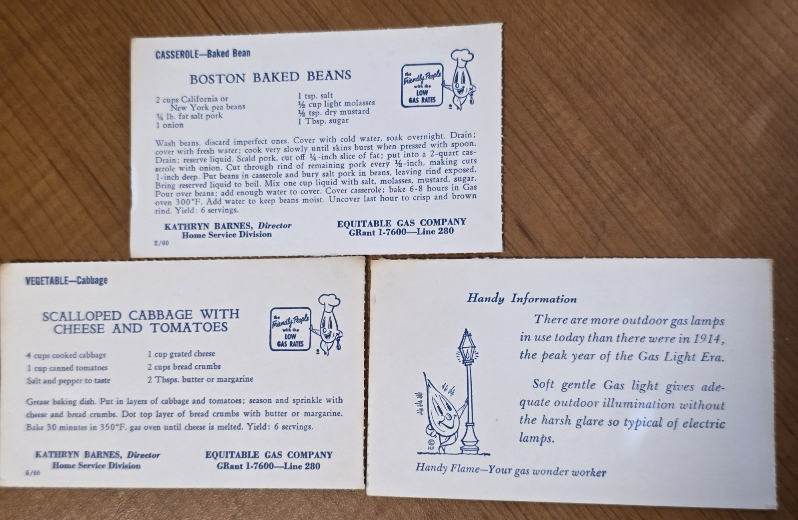 Great Collection RECIPES ca 1950s Some Typed Most from Equitable Gas some Handwr