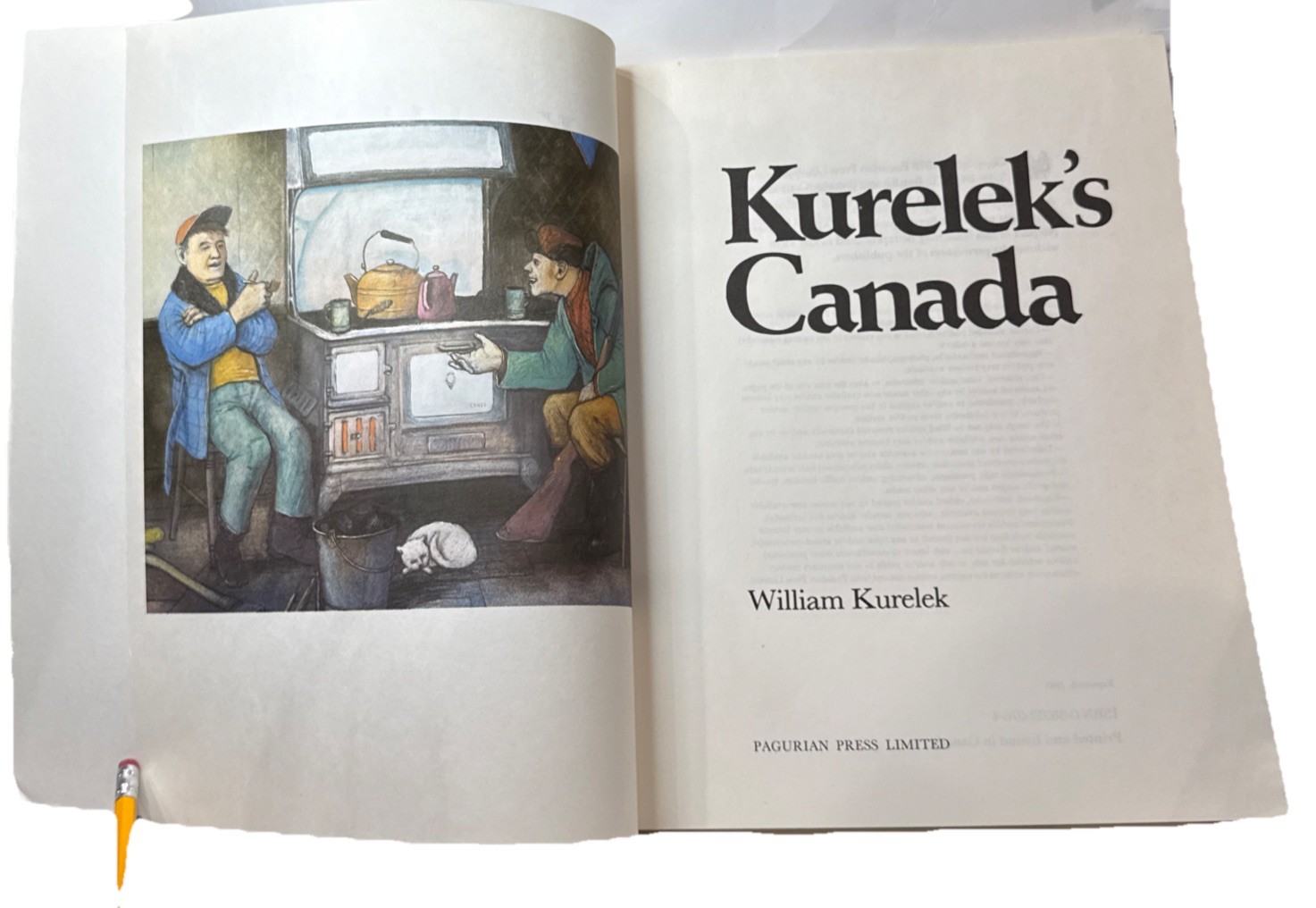 KURELEK’S CANADA by William Kurelek (1981) Vintage Paperback Art Book Good
