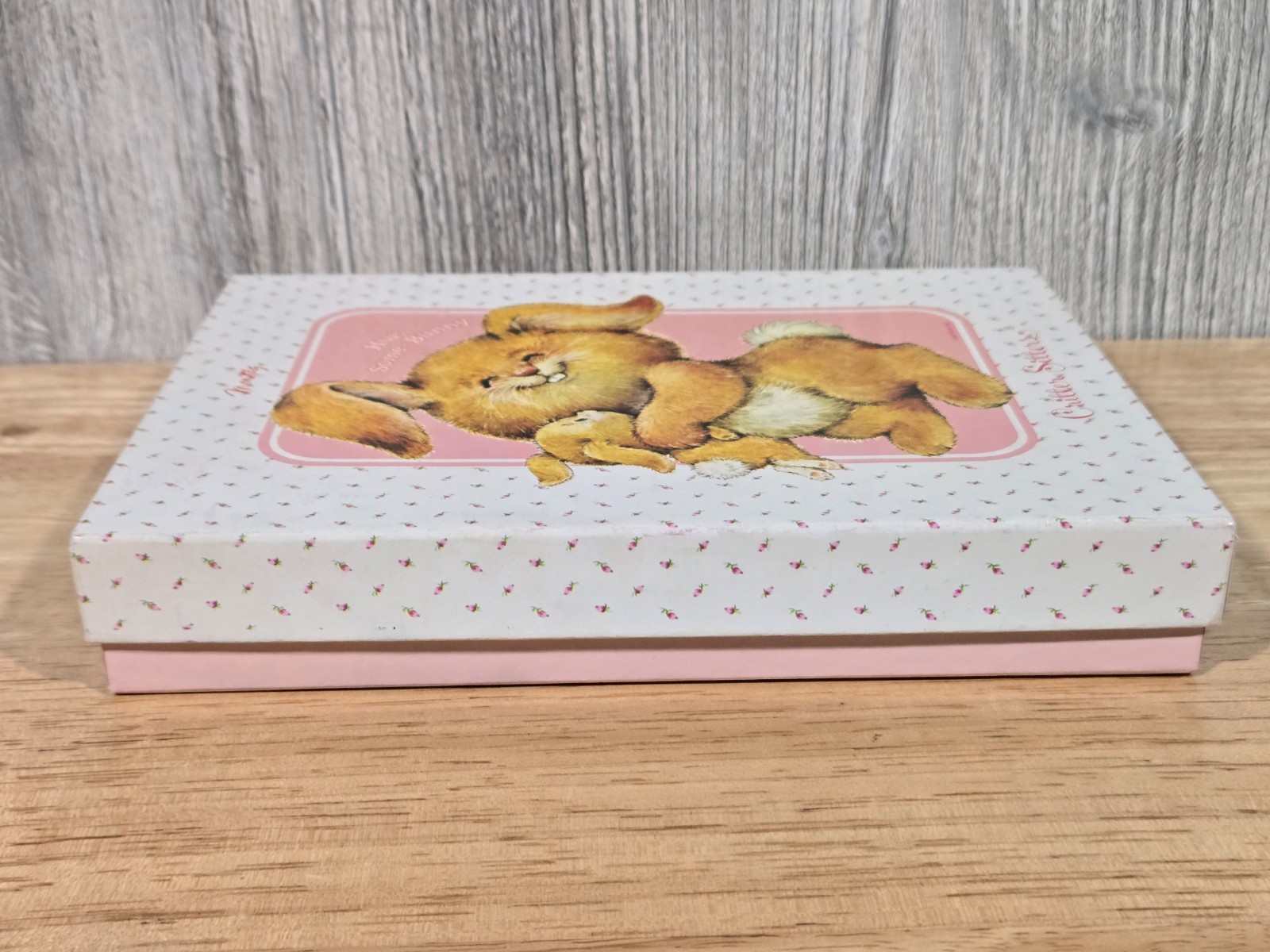 Critter Sitters Hug Some-Bunny Stationary Set Vintage 1982 Mead Montag 21 Sheets