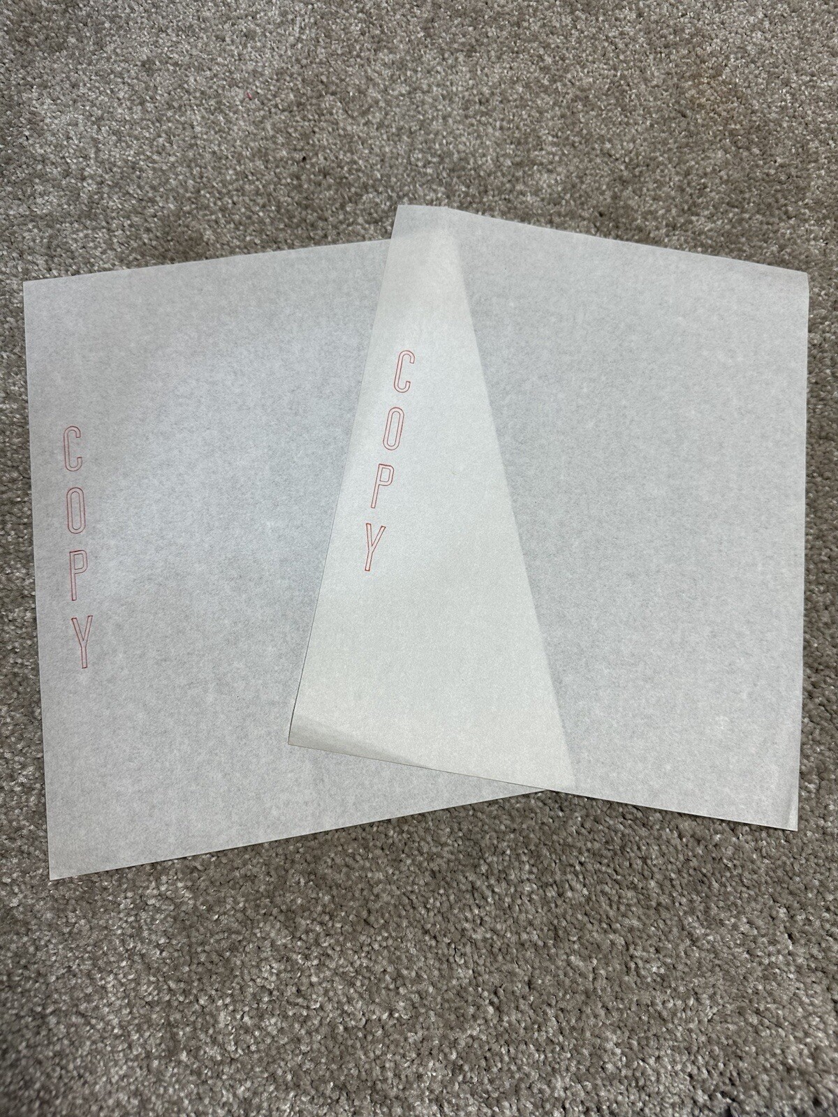 20 Sheets of UNUSED Vintage 8 1/2″ x 11″ Onion Skin Stationary Paper “Copy”